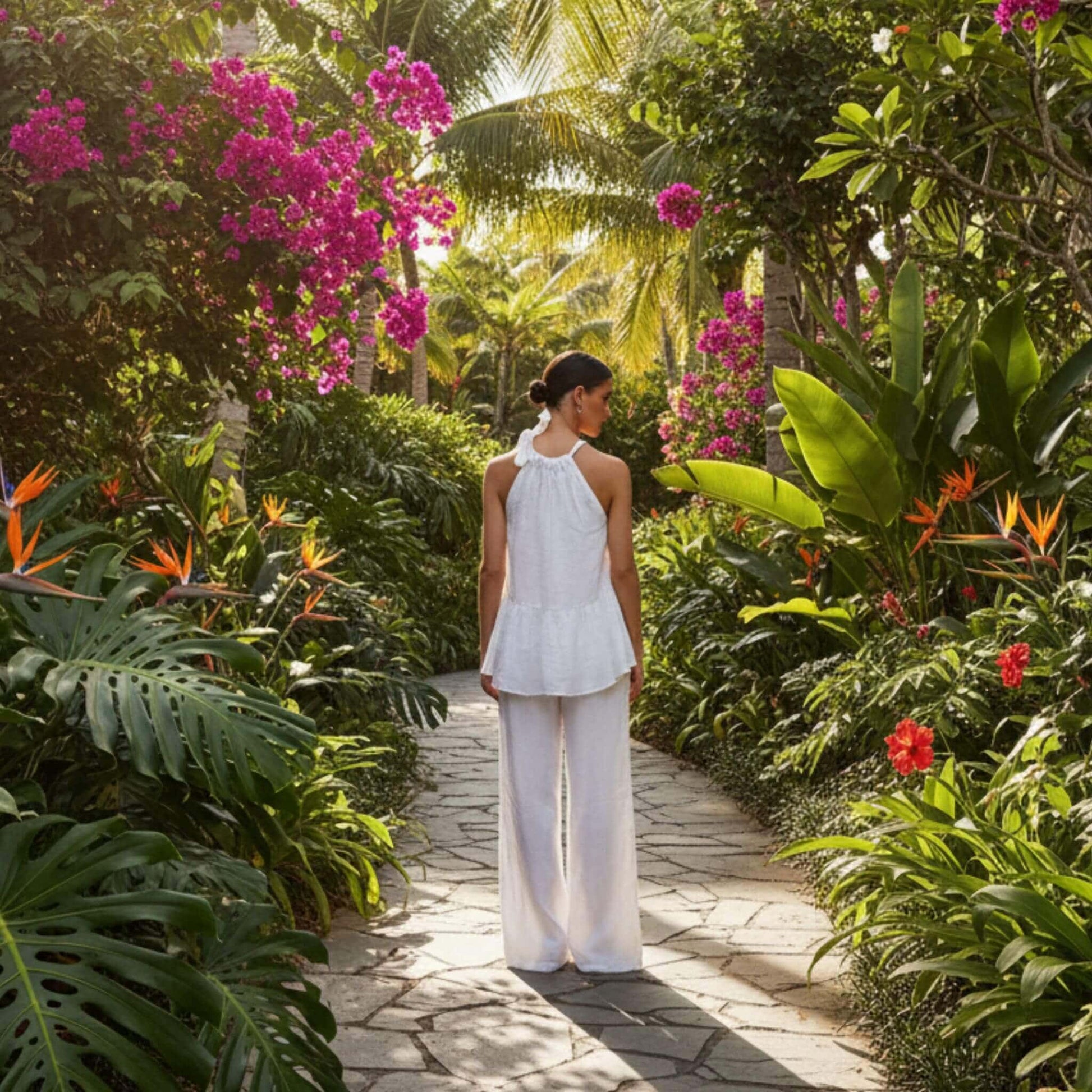 Linen Halter Top, Summer Linen Tops