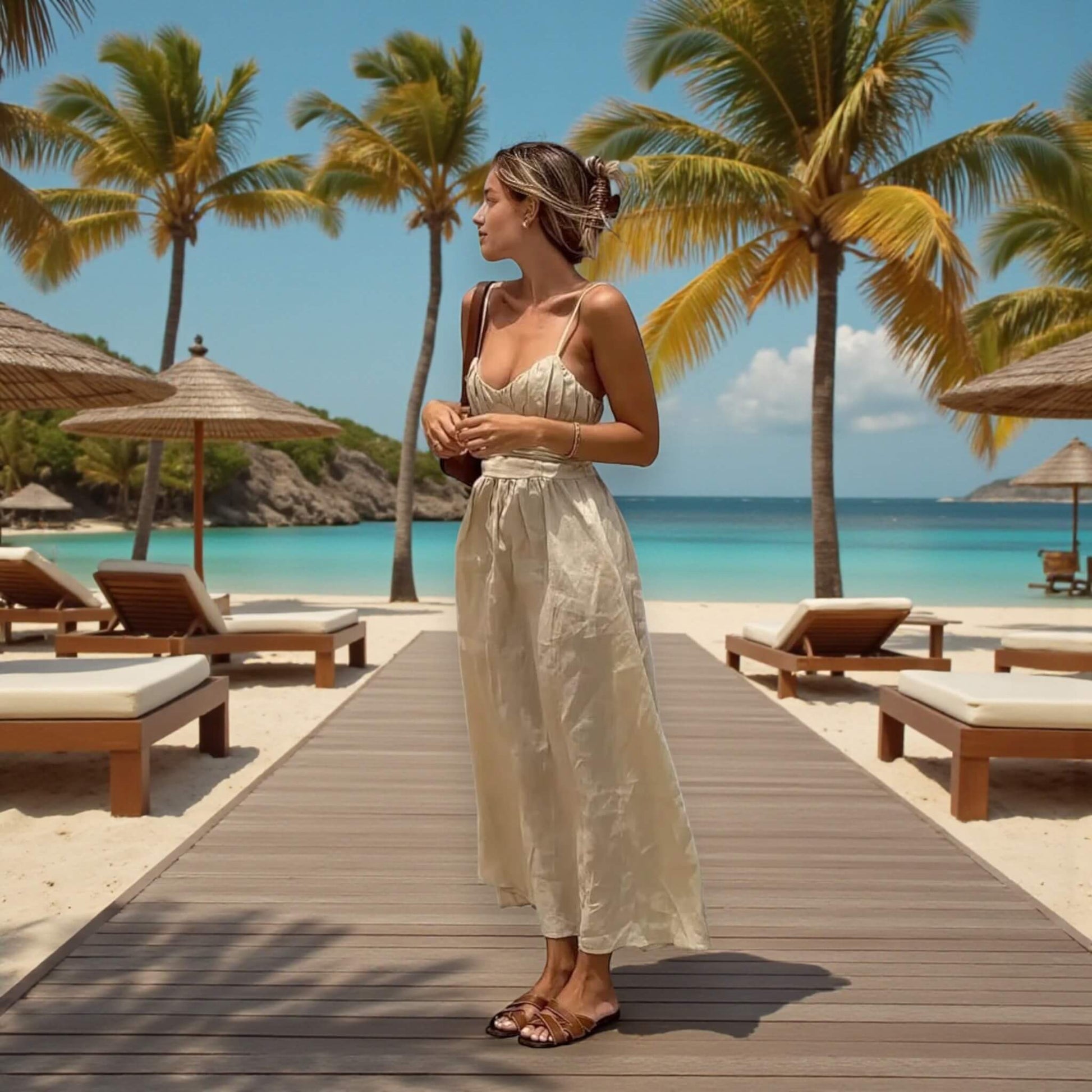 Linen Maxi Dress, A Line Maxi Dress