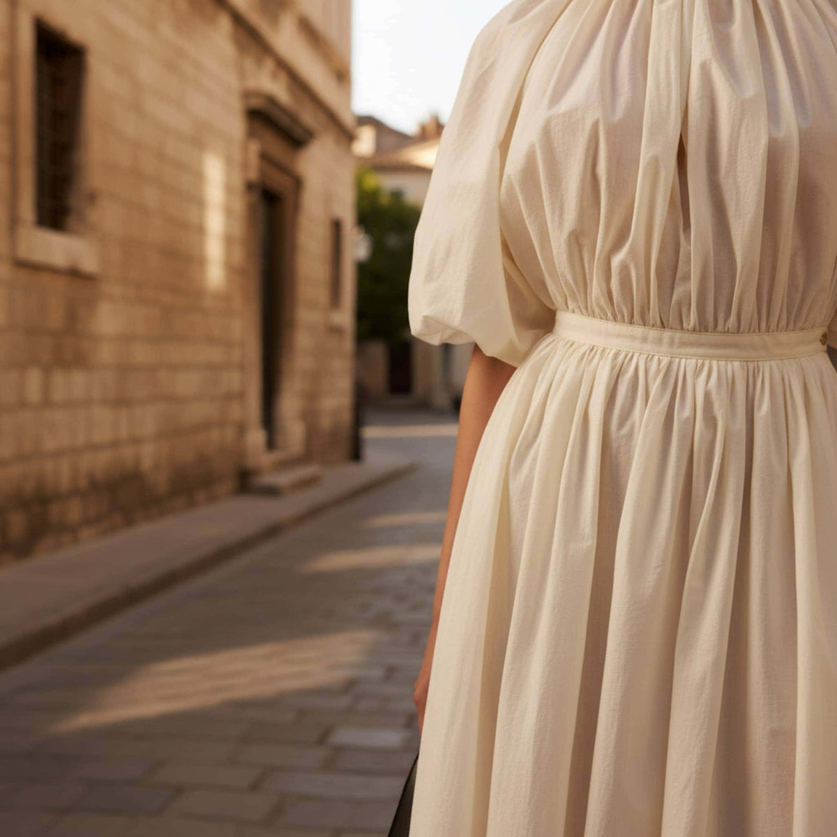 Linen Maxi Dress, Balloon Sleeve Maxi Dress