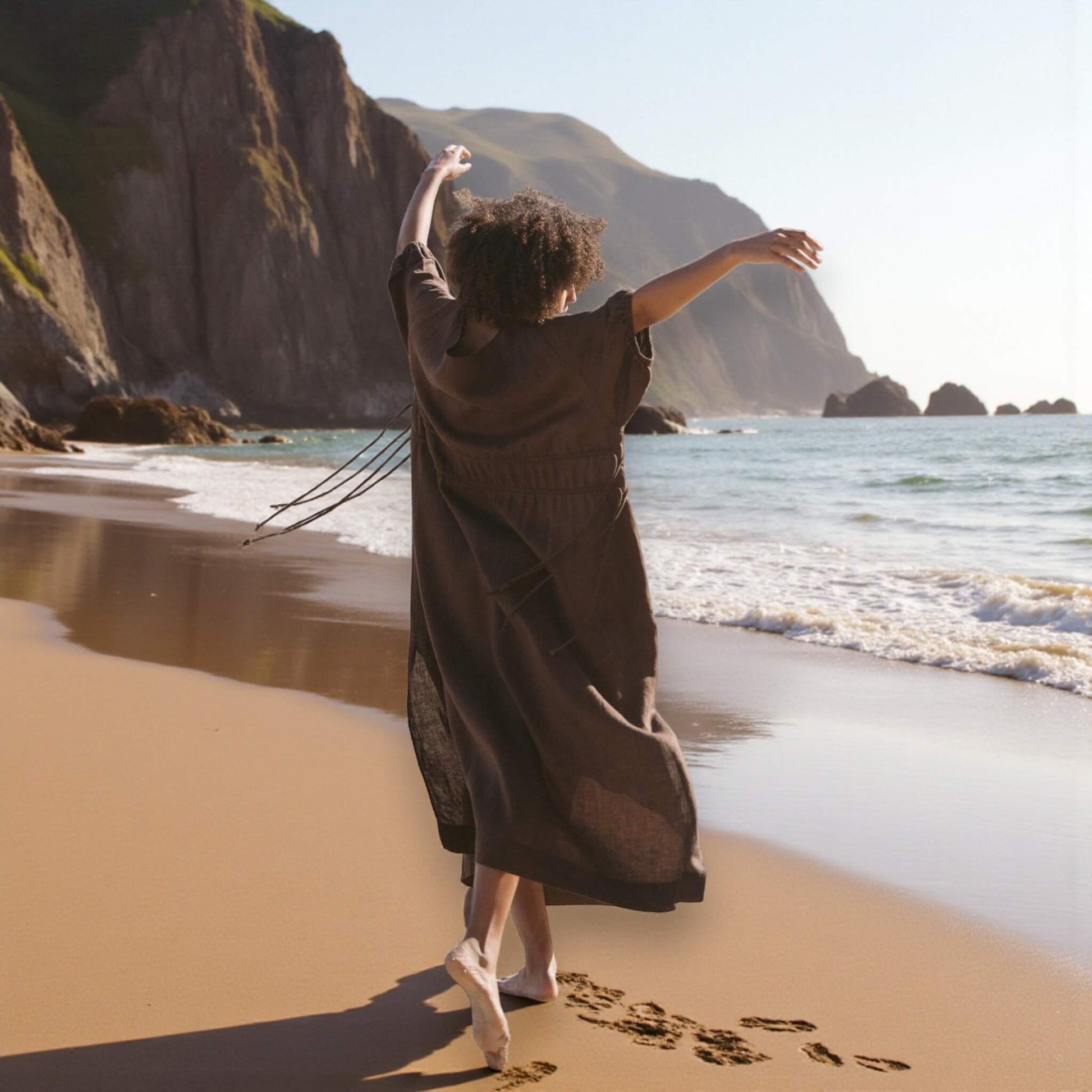 Linen Maxi Dress, Summer Maxi Dress