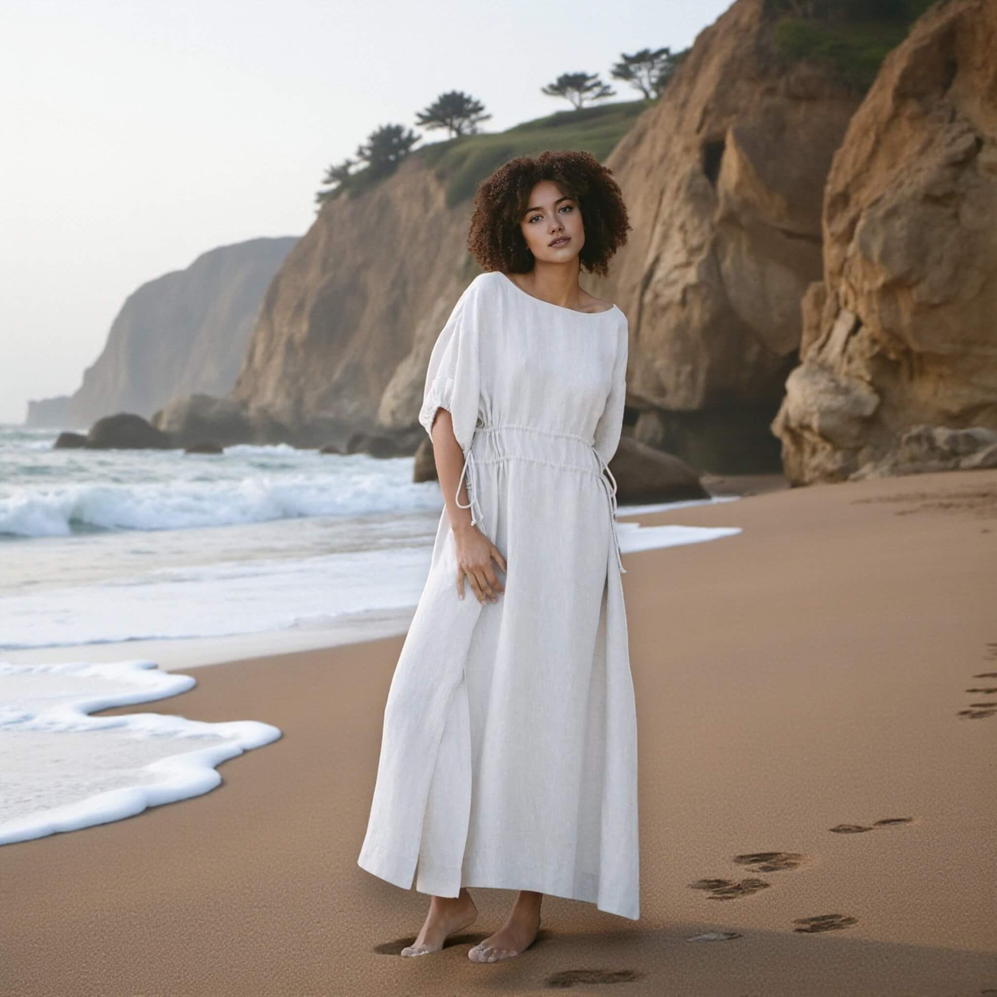 Linen Maxi Dress, Summer Maxi Dress