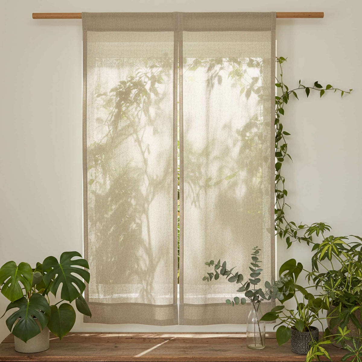 Linen Noren Curtains, Japanese Noren Curtain