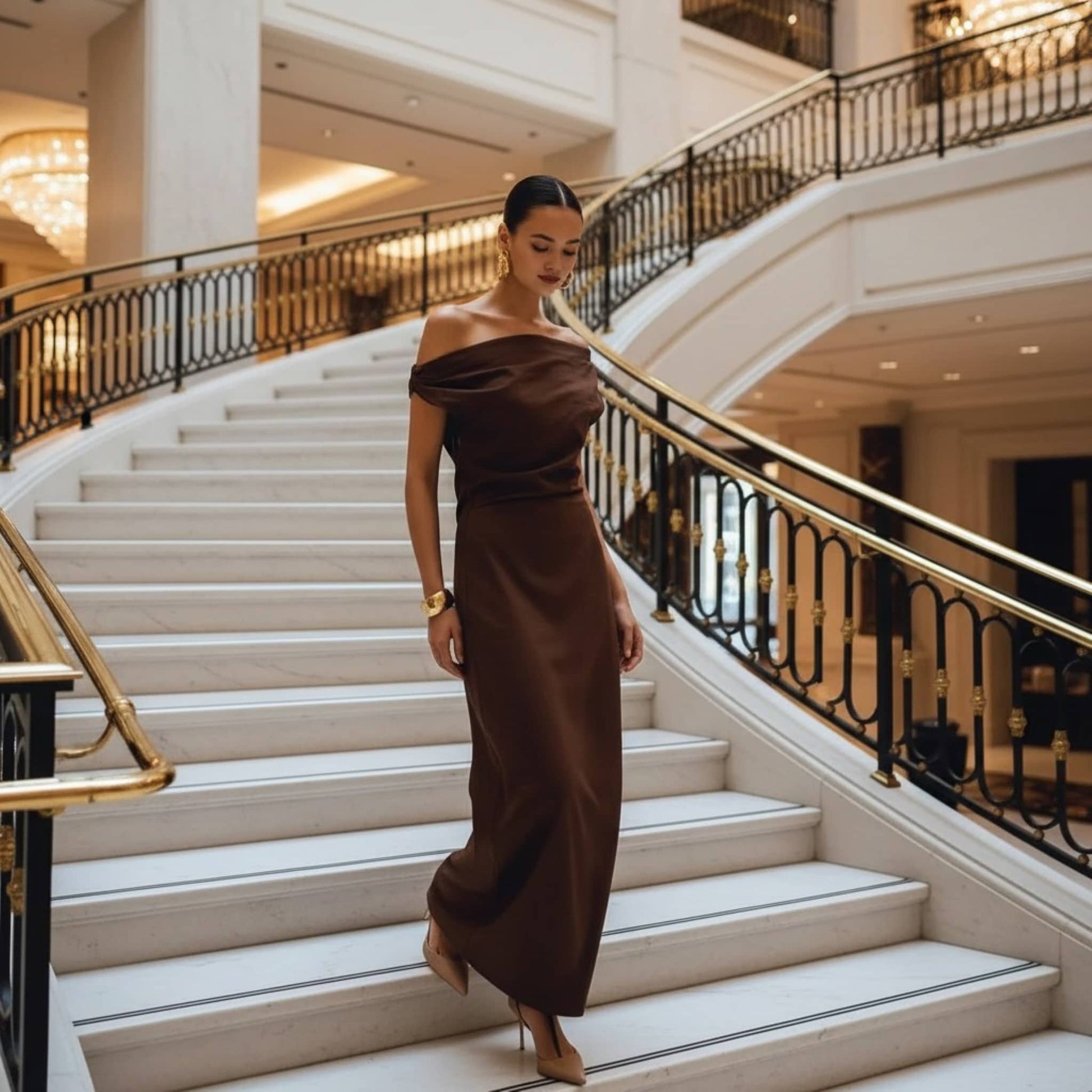 Linen Off Shoulder Dress, One Shoulder Linen Maxi Dress