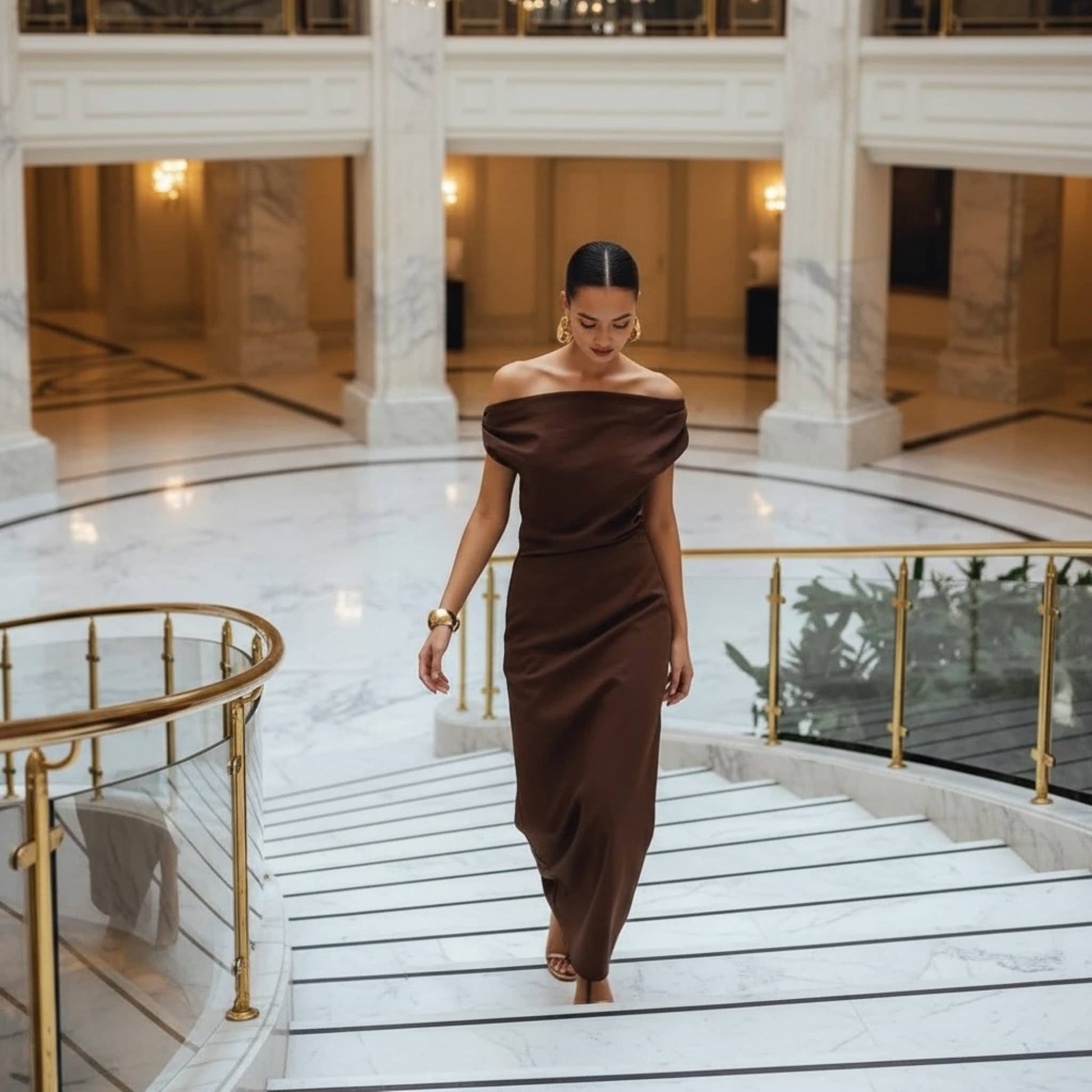 Linen Off Shoulder Dress, One Shoulder Linen Maxi Dress