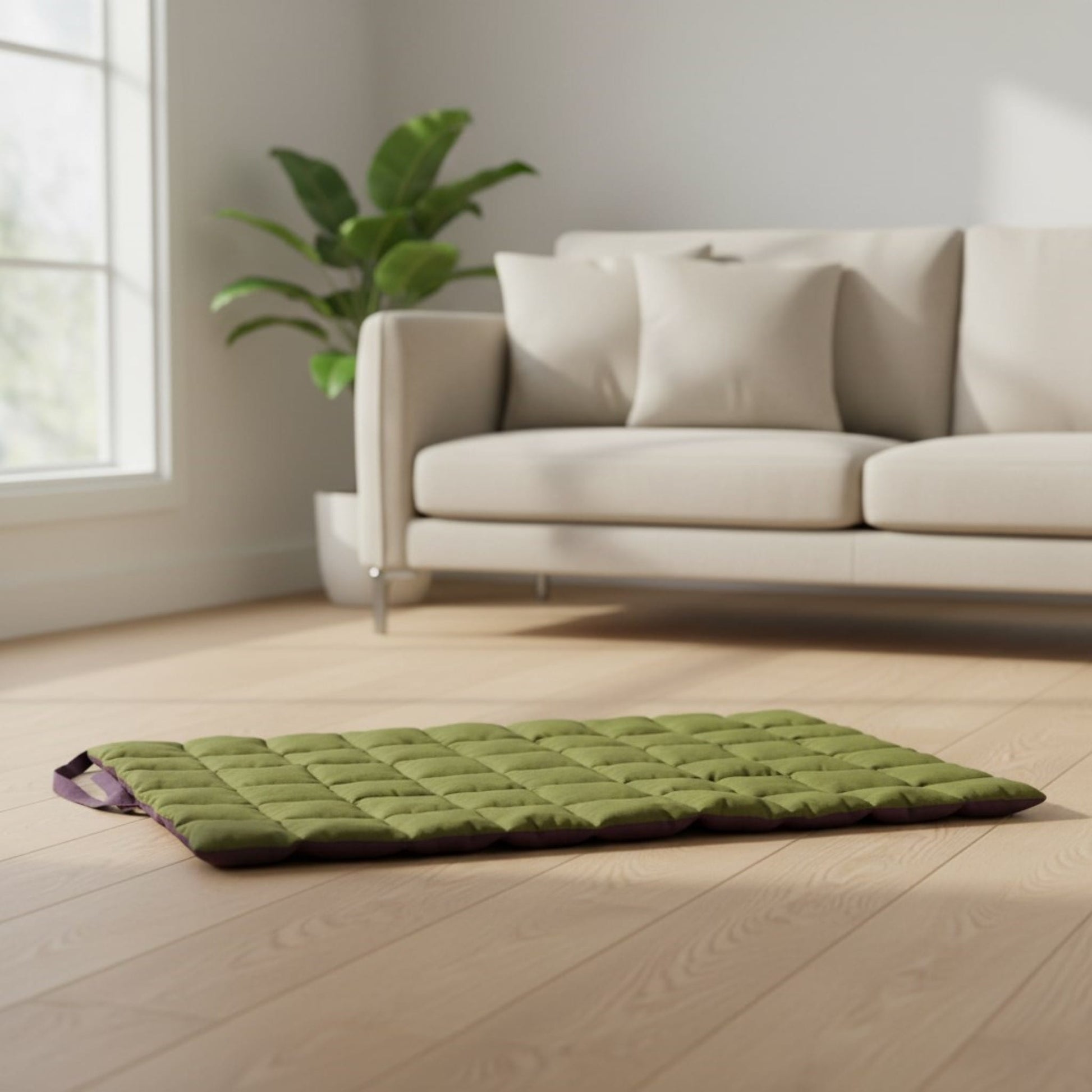 Linen Pet Mat, Two Sided Dog Mat