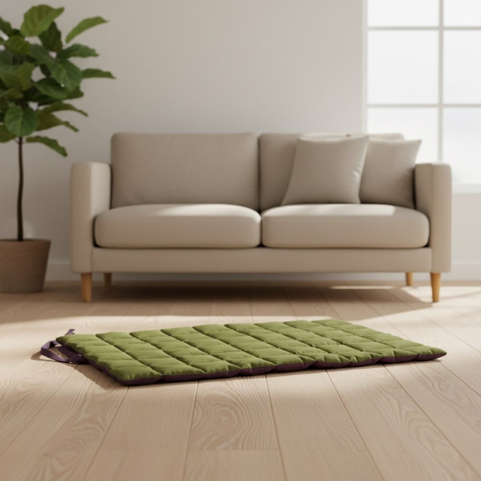 Linen Pet Mat, Two Sided Dog Mat