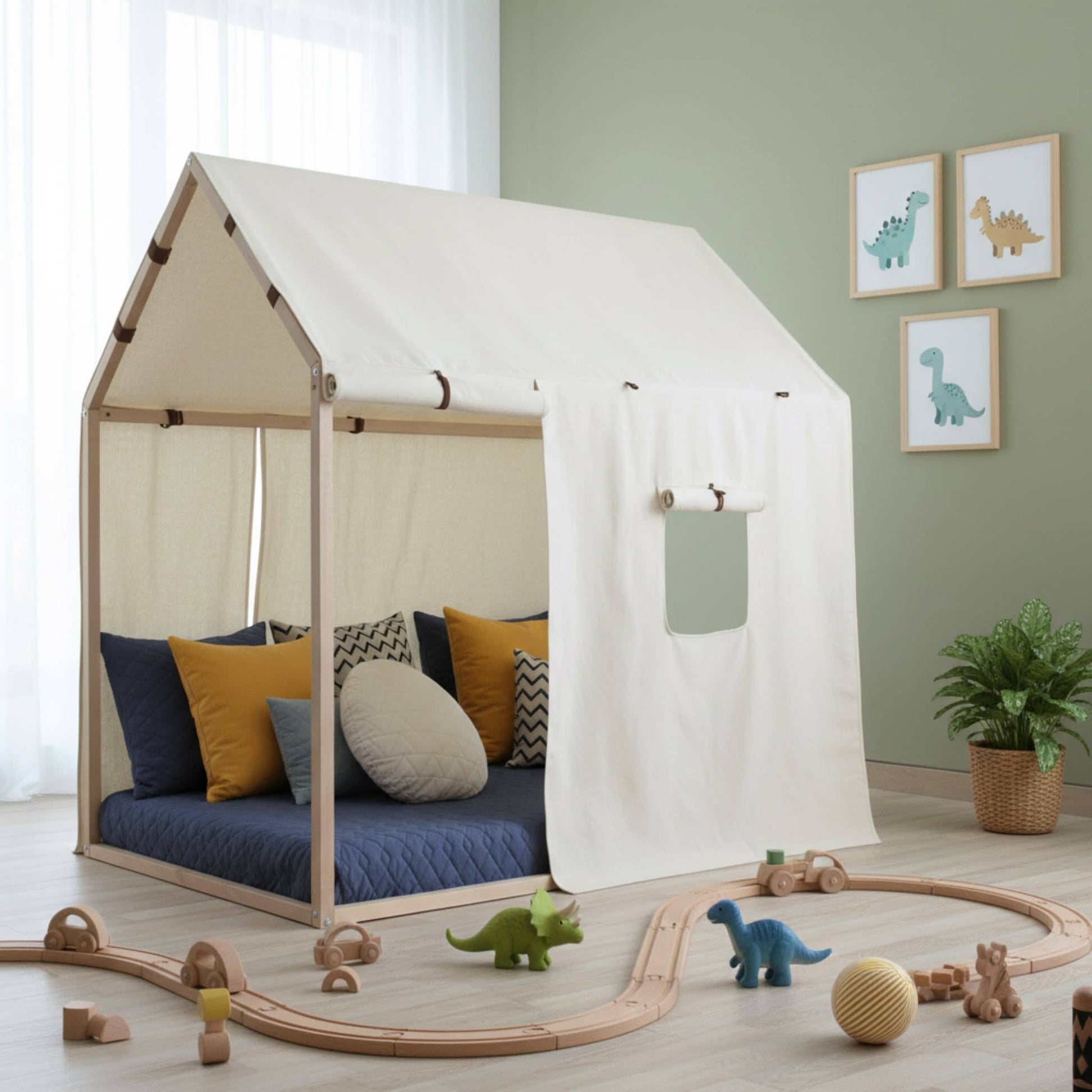 nobodinoz tent Linen Play House Tent for Kids: Play and Relaxation
