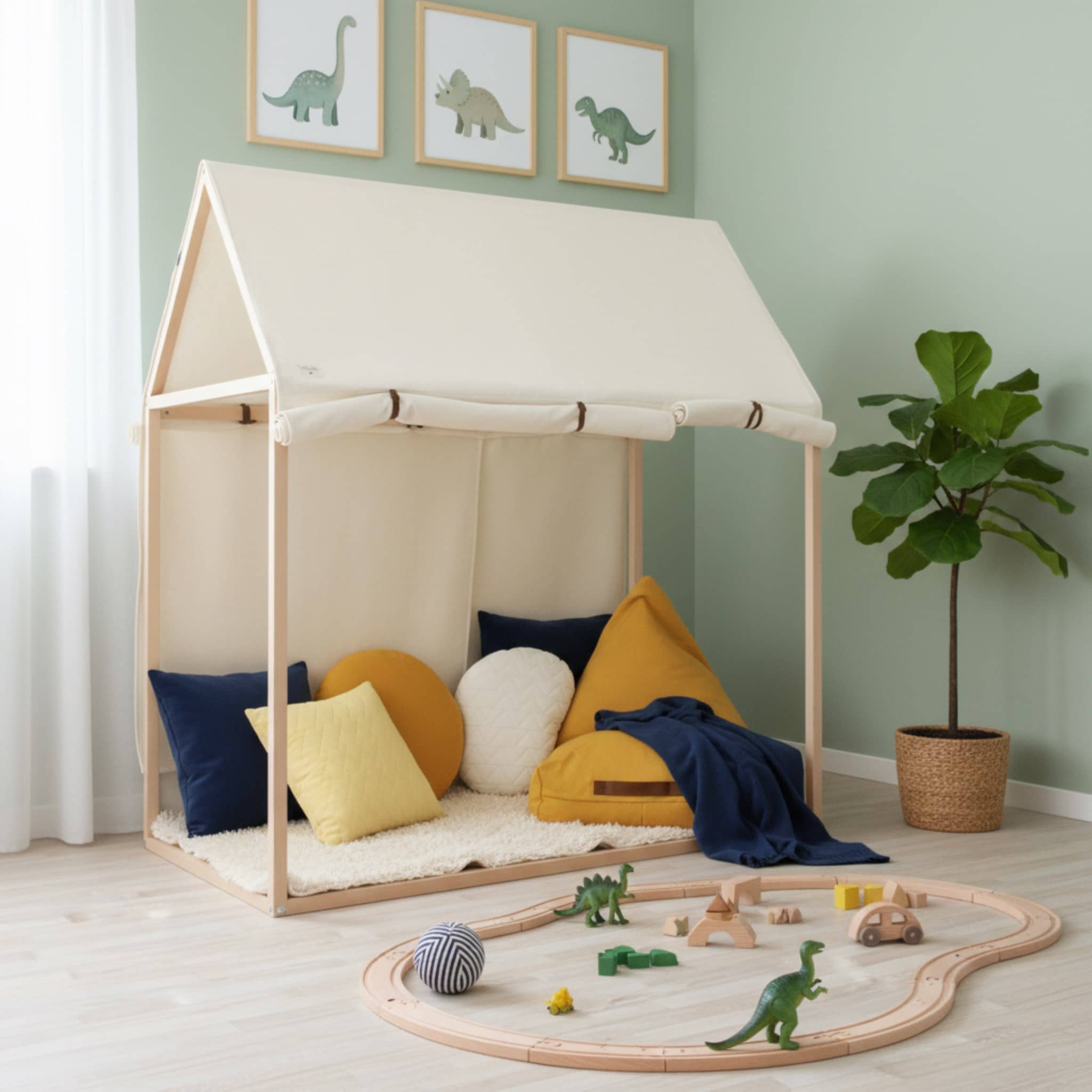 Linen Play House Tent, Play House Tent For Kids