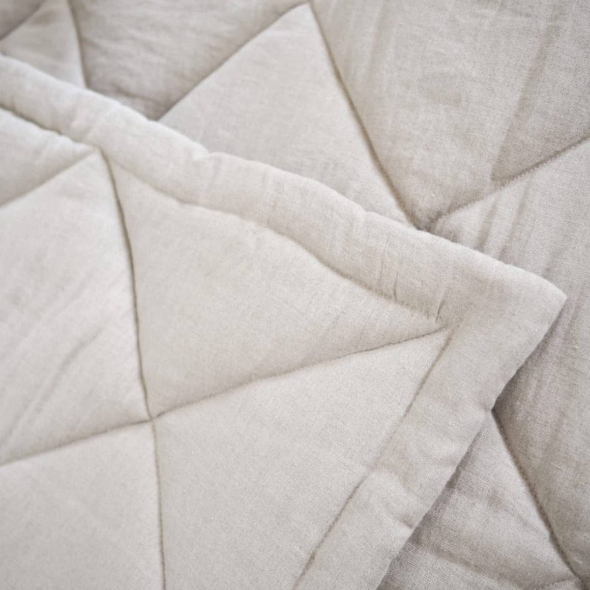 Linen Quilted Play Mat, Square Baby Play Mat