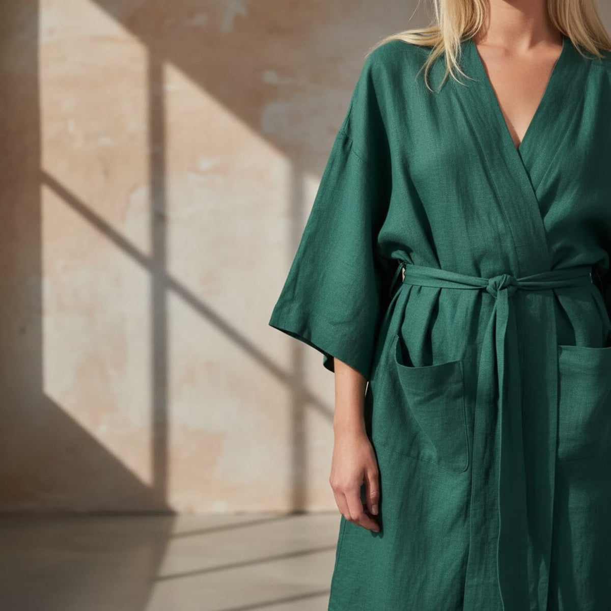 Linen Robe Womens, Linen Kimono Robe