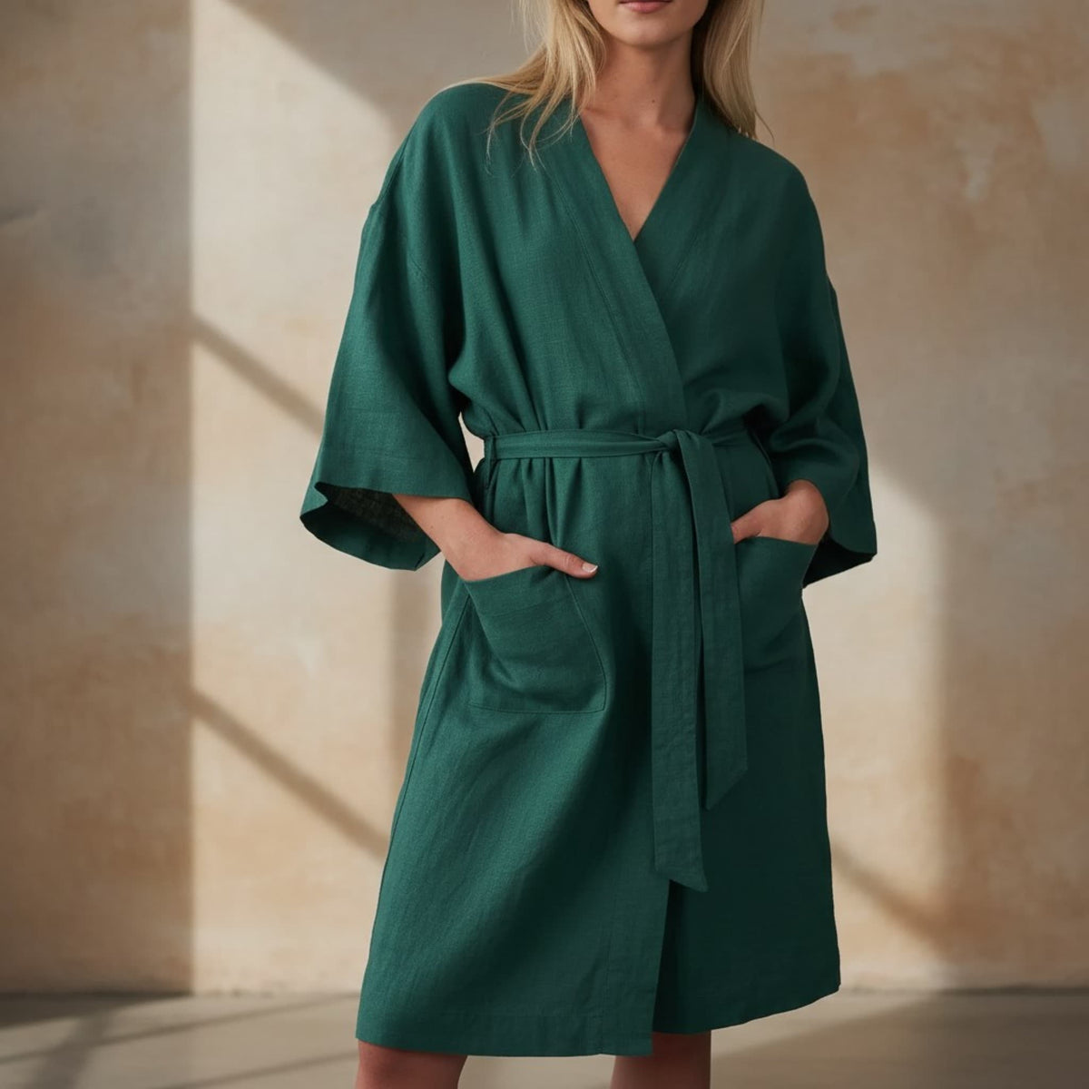 Linen Robe Womens, Linen Kimono Robe