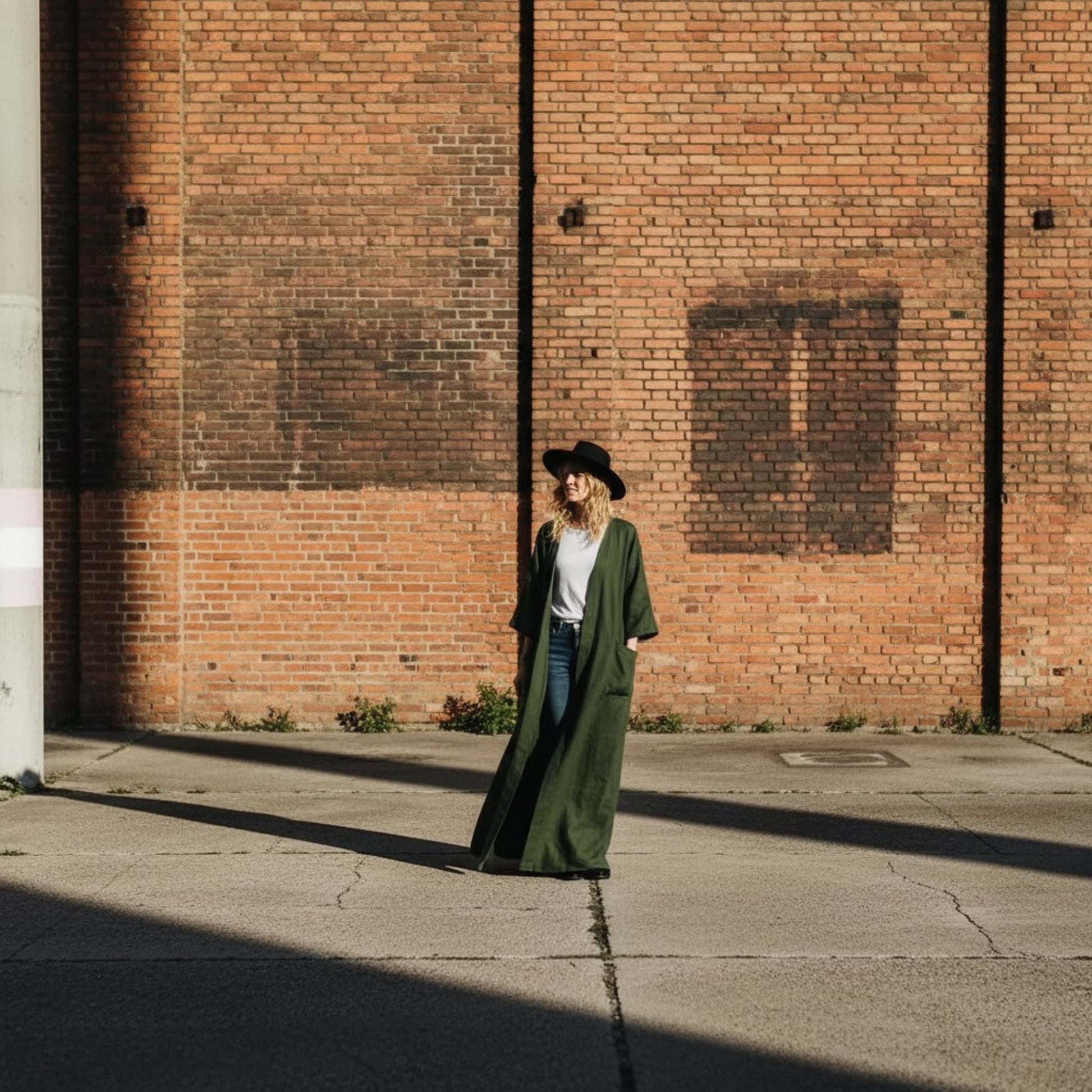 Linen Robe Womens, Long Linen Robe With Pockets