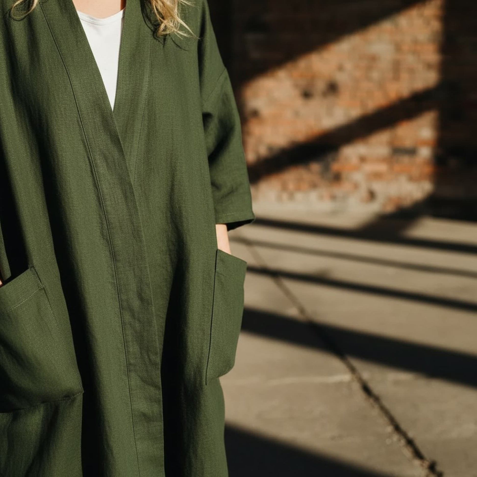 Linen Robe Womens, Long Linen Robe With Pockets