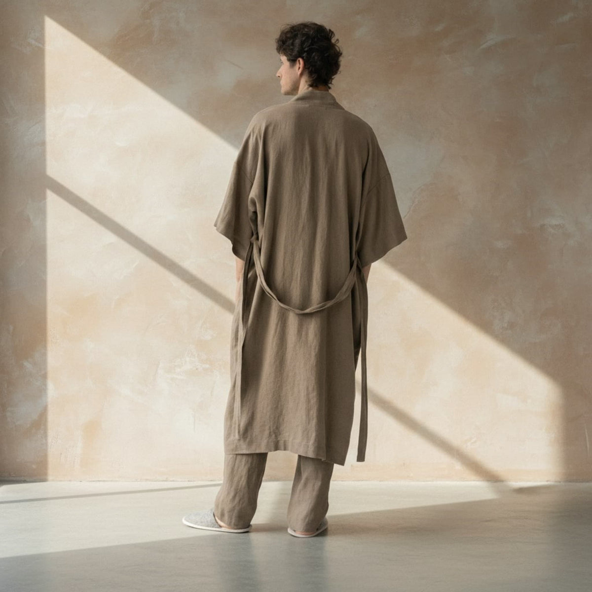Linen Robes For Men, Mens Linen Robe