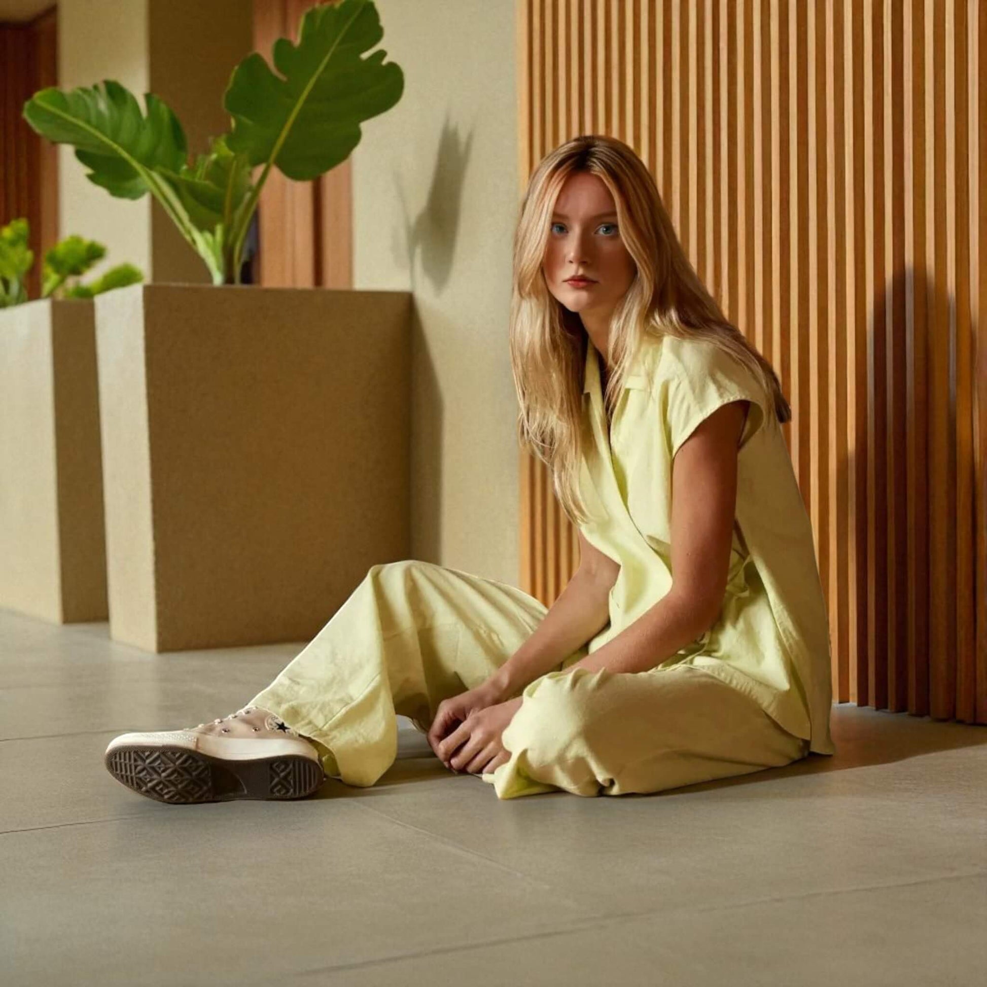 Linen Set Women, Linen Wrap Top And Wide Leg Pants Set