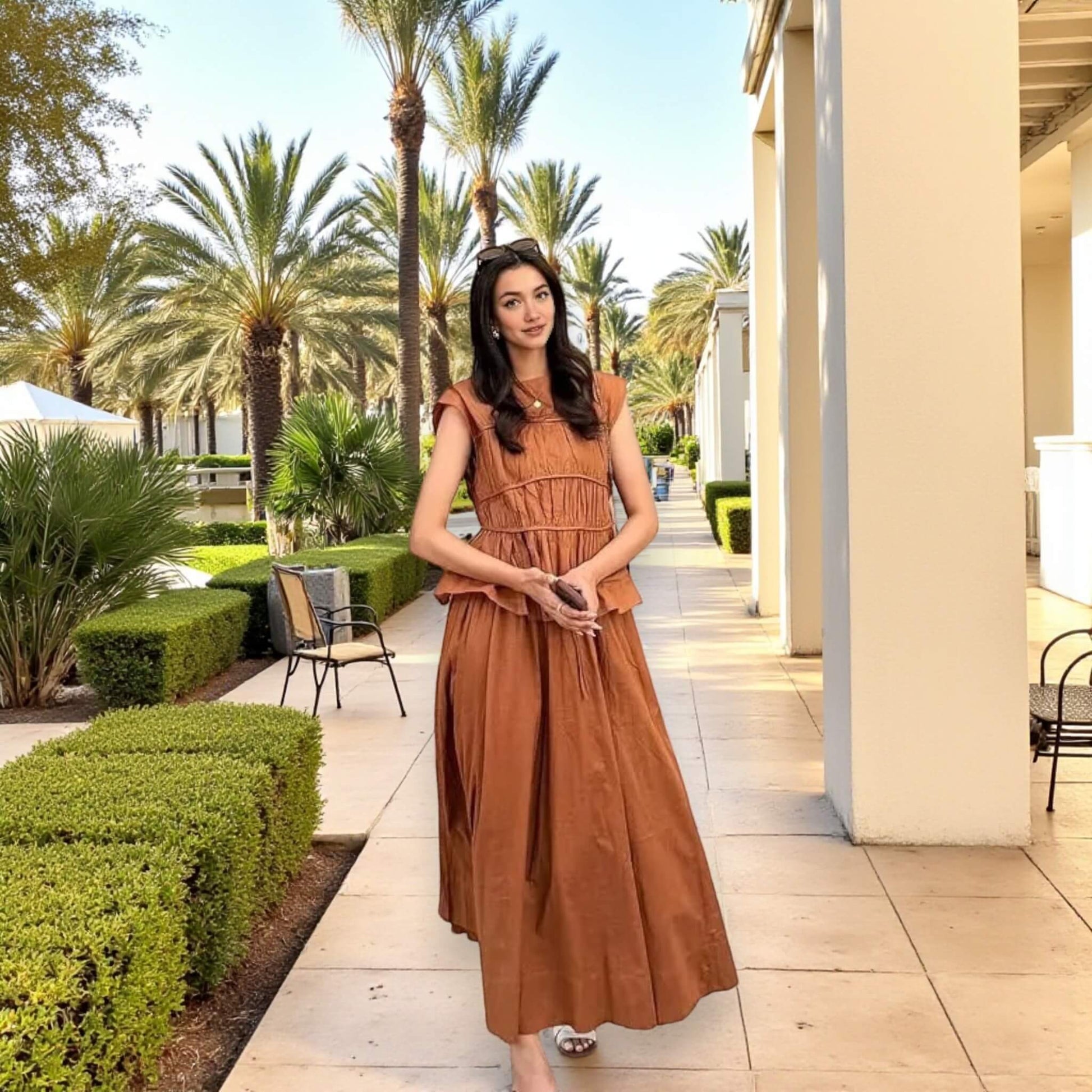 Linen Sets Summer, Linen Tank Top And Maxi Skirt Set