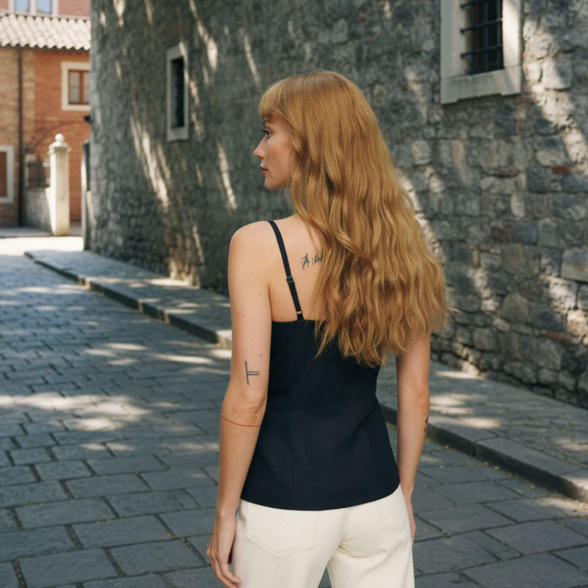 Linen Sleeveless Top, Button Front Camisole Top