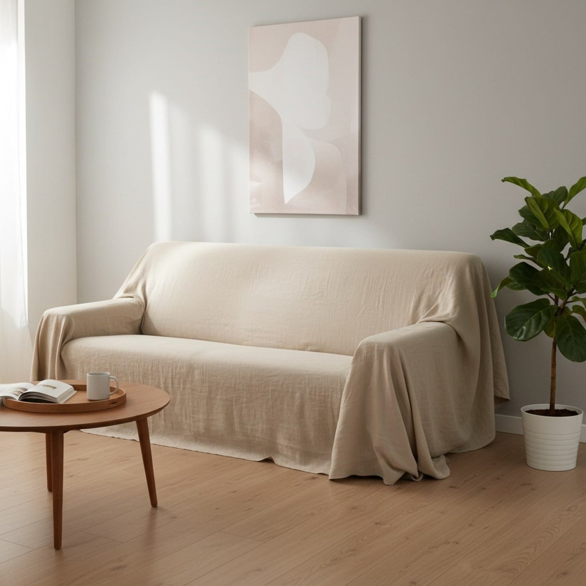 Linen Slipcover Sofa, Linen Couch Covers Sofa