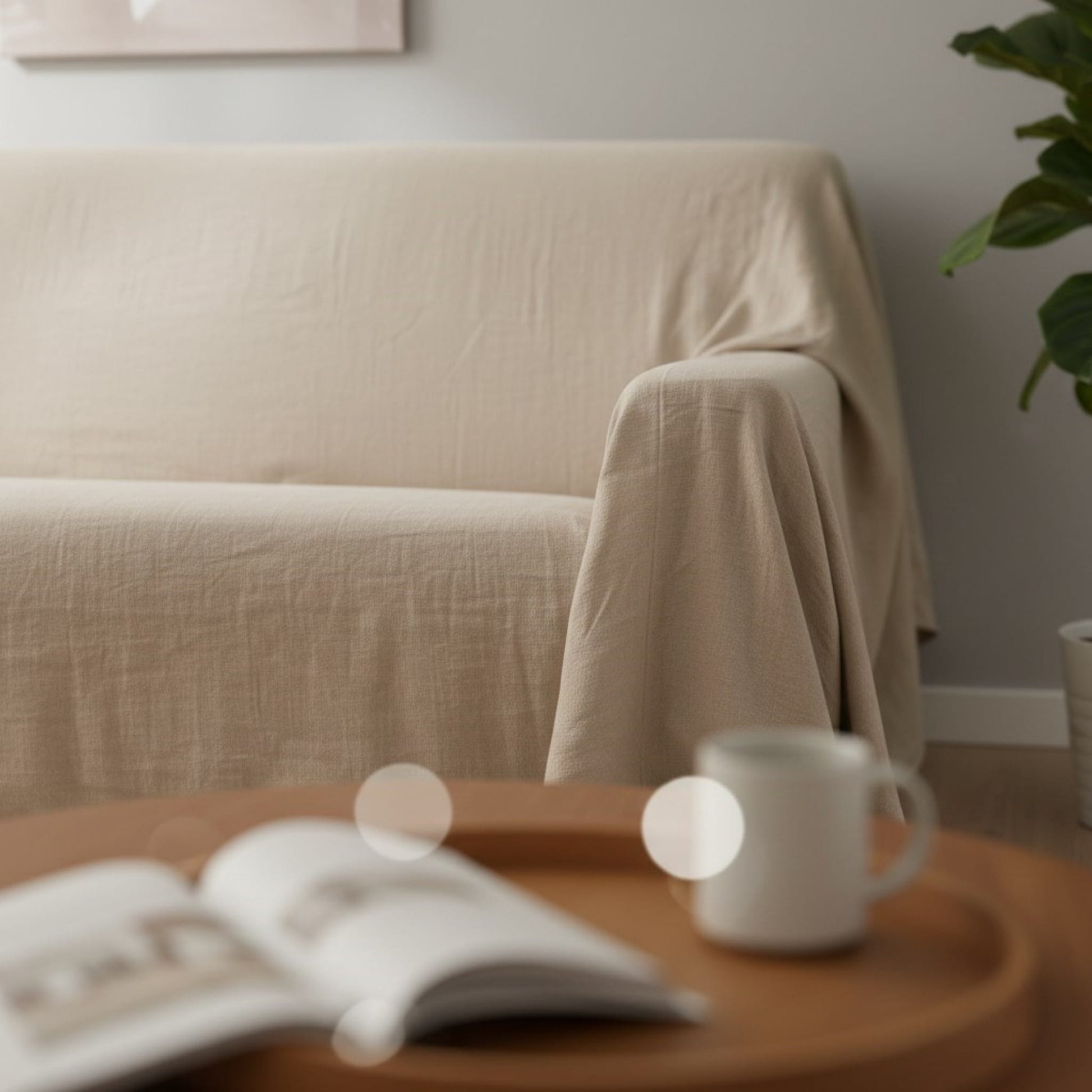 Linen Slipcover Sofa, Linen Couch Covers Sofa