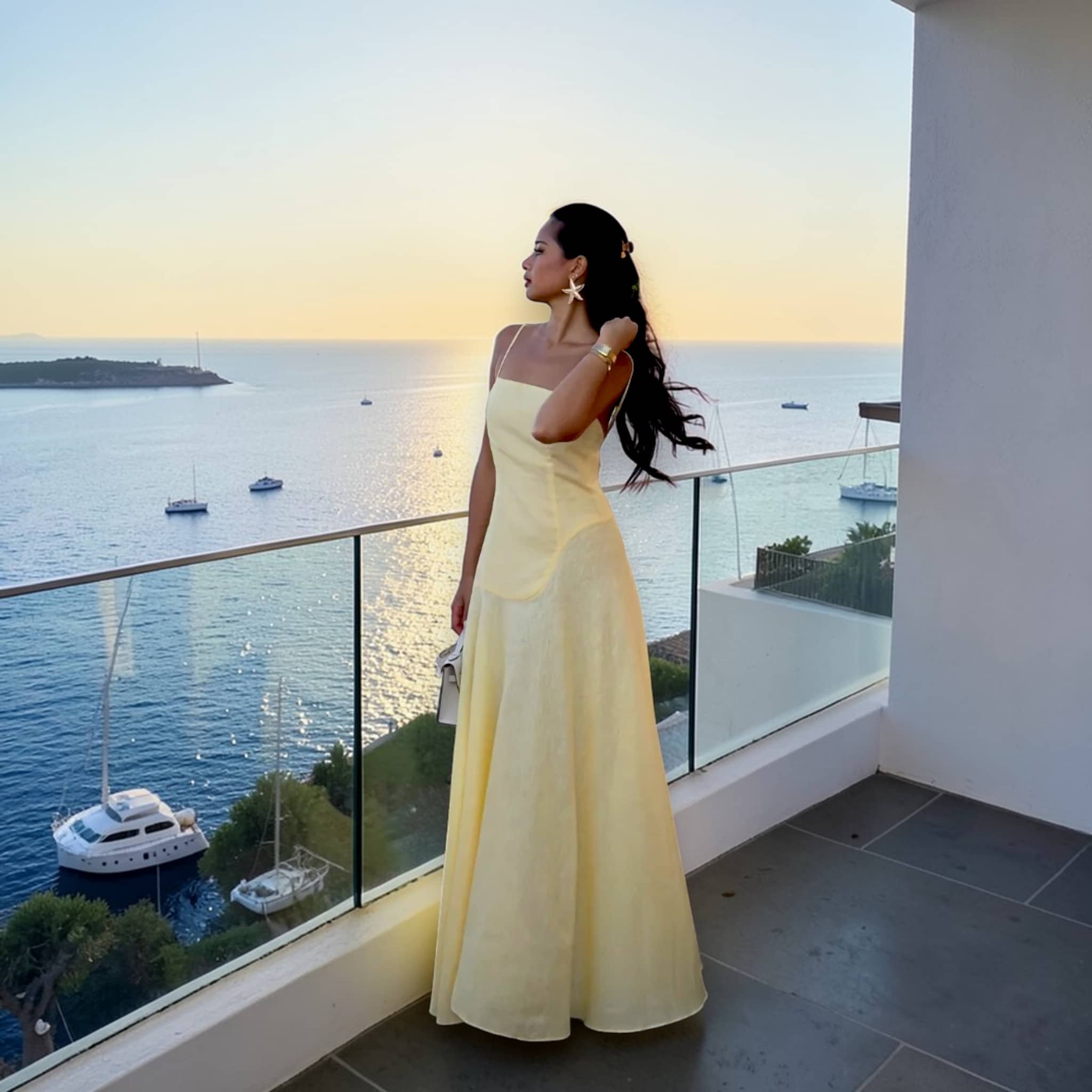 Linen Spaghetti Strap Maxi Dress, A Line Maxi Dress