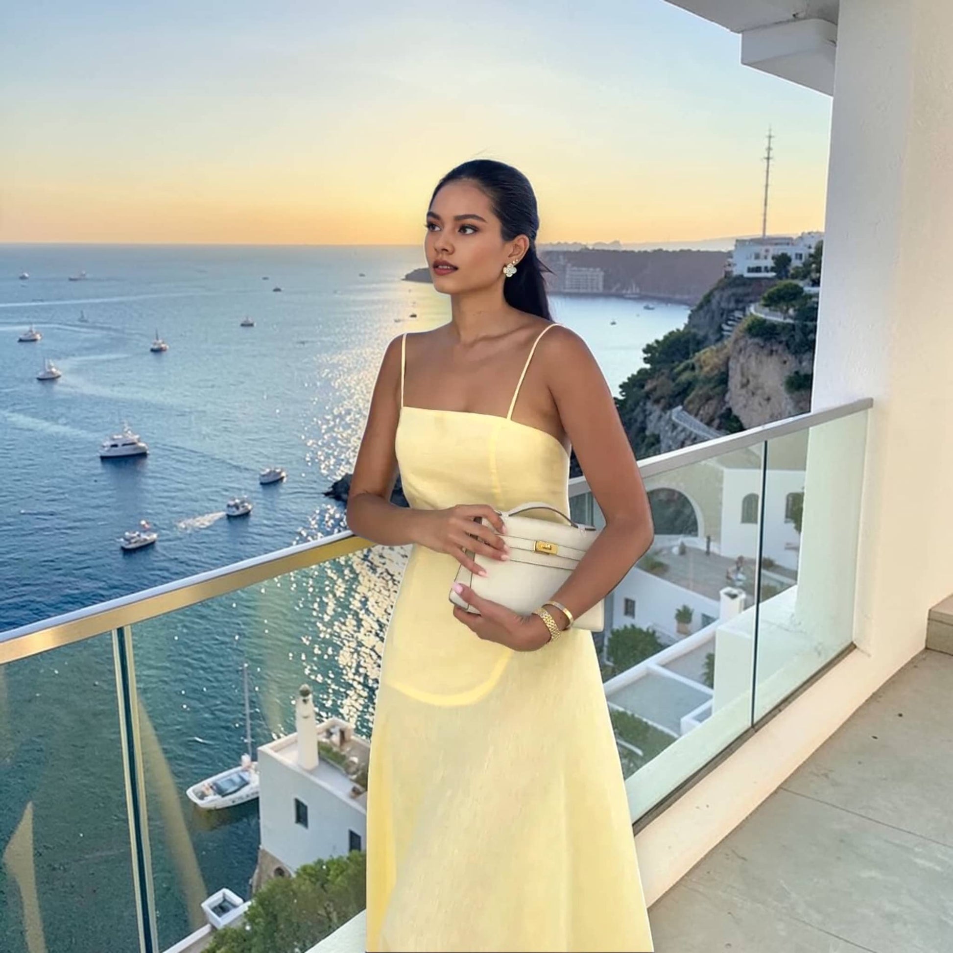 Linen Spaghetti Strap Maxi Dress, A Line Maxi Dress