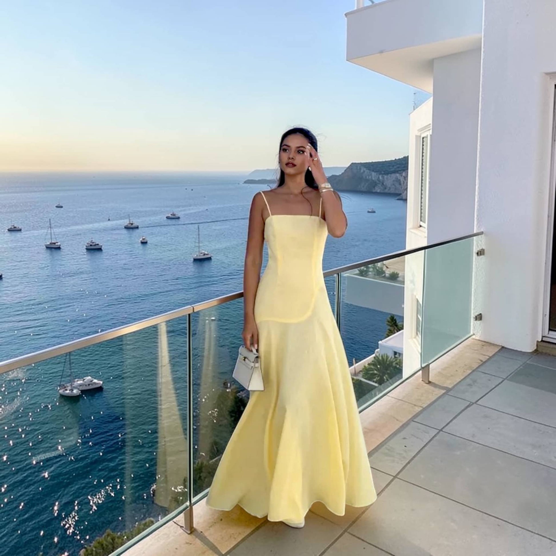 Linen Spaghetti Strap Maxi Dress, A Line Maxi Dress