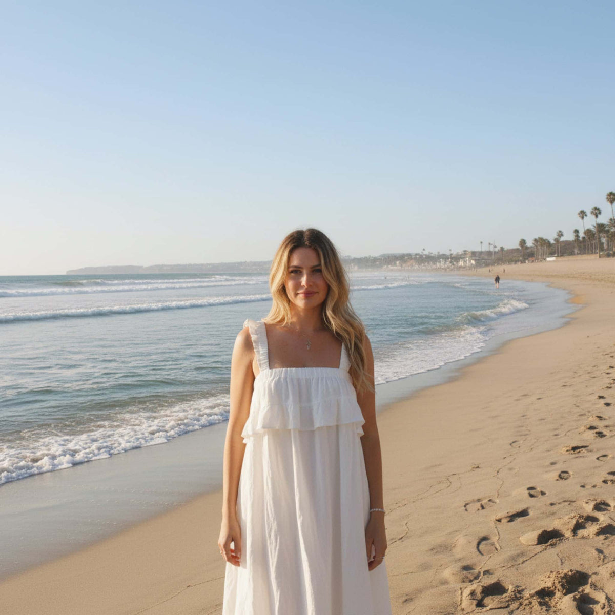 Linen Square Neck Maxi Dress, Resort Maxi Dress