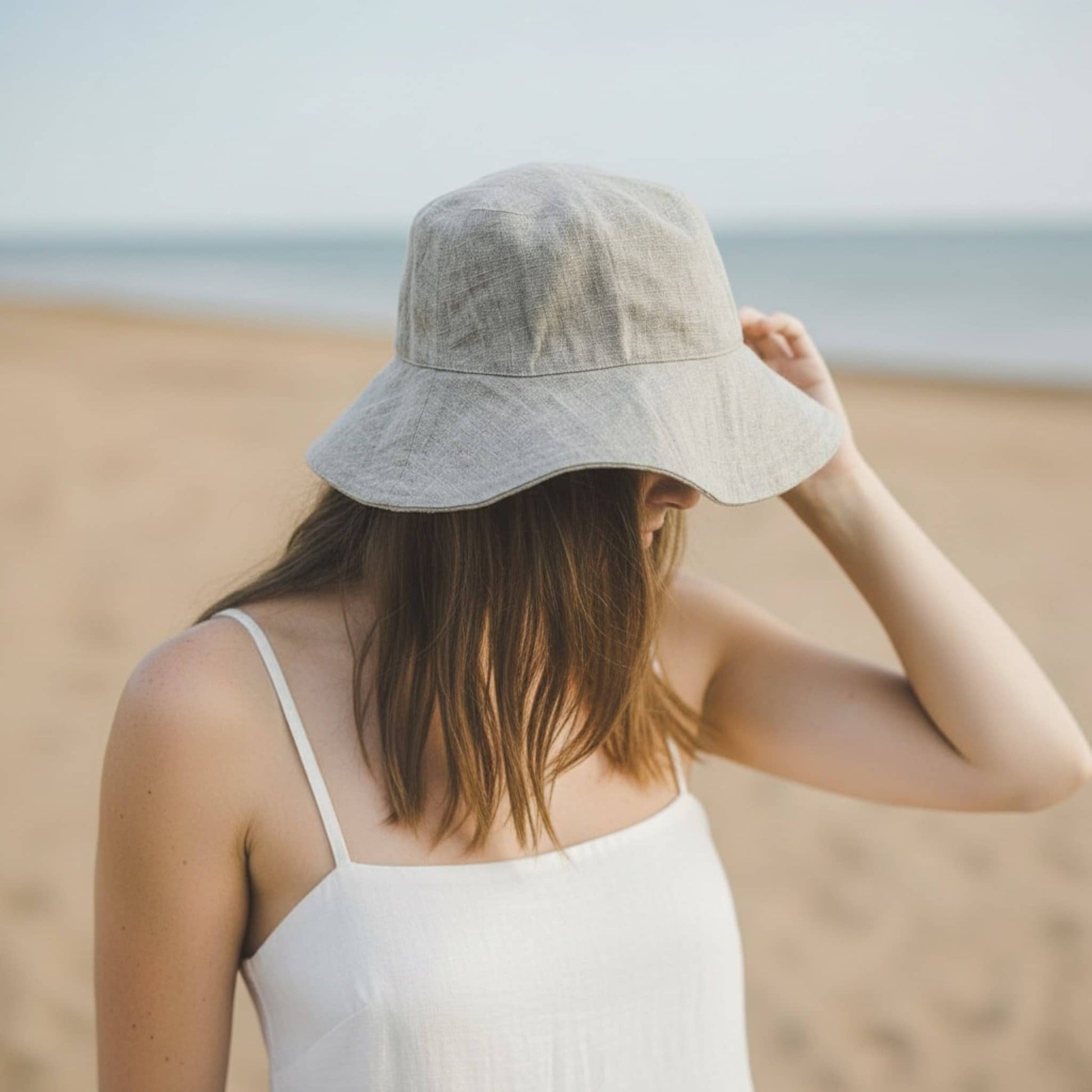Linen Summer Hats, Linen Bucket Hat