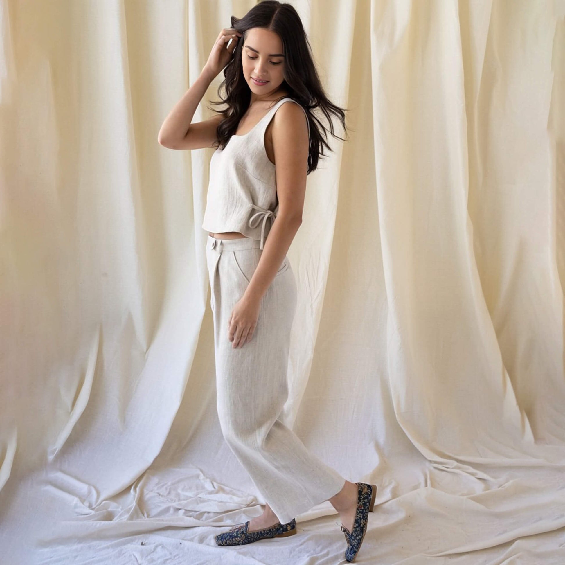 Linen Tank Top, Linen Sleeveless Top