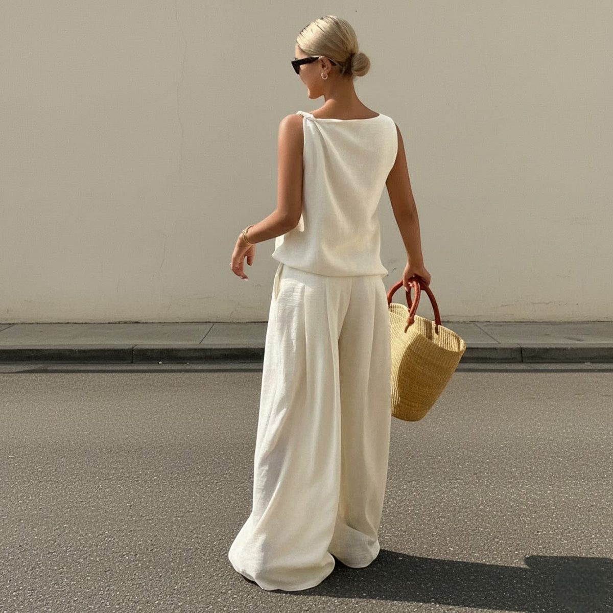 Linen Tank Top, Sleeveless Linen Top