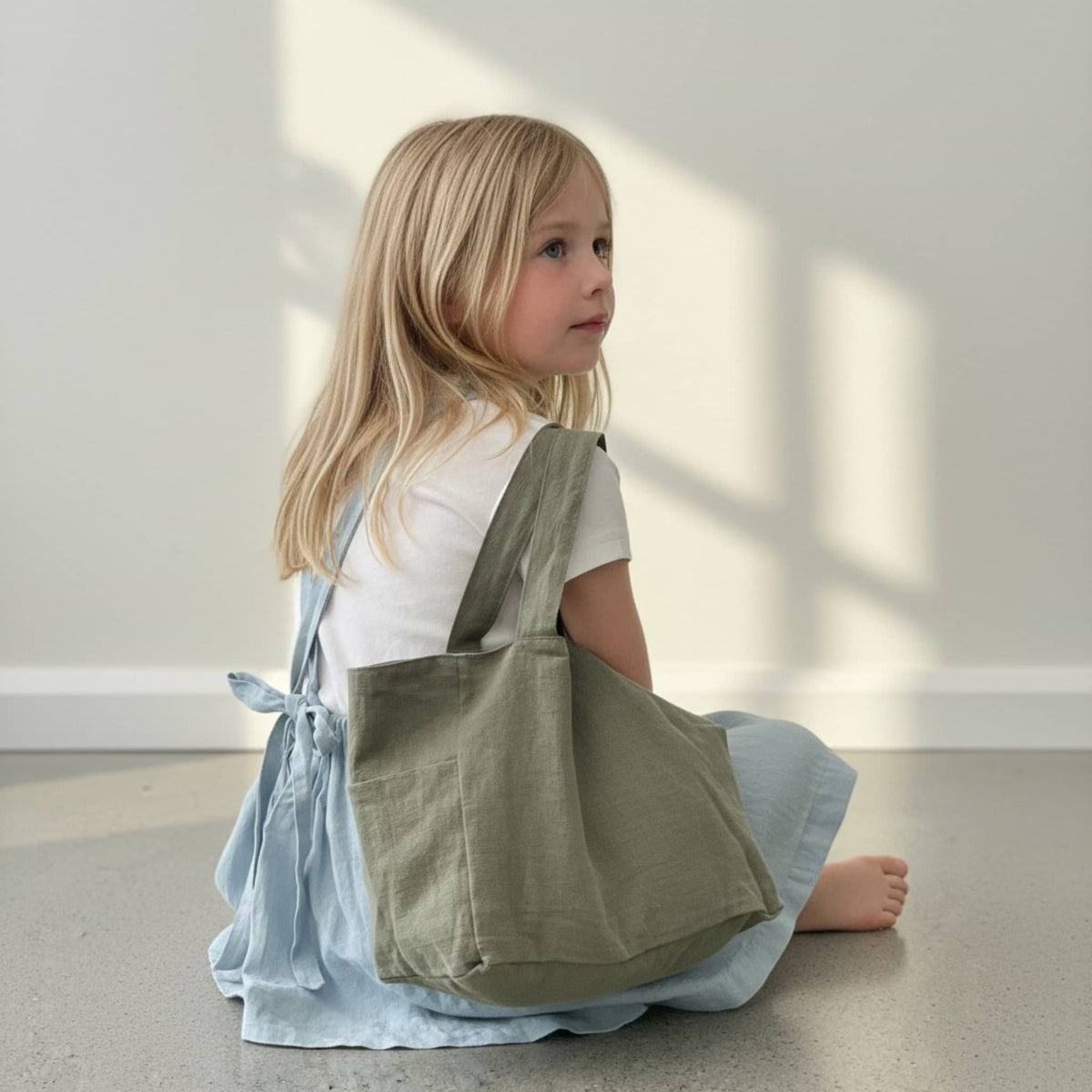 Linen Tote Bag For Kids, Kids Tote Bags