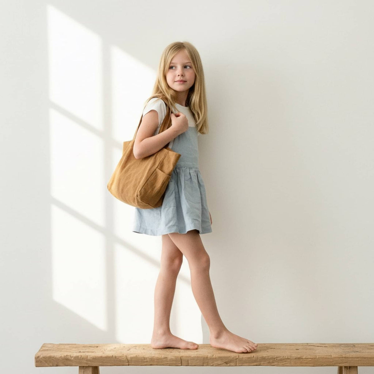 Linen Tote Bag For Kids, Kids Tote Bags