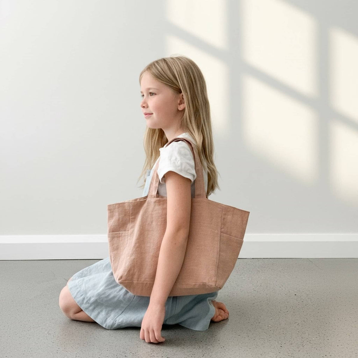 Linen Tote Bag For Kids, Kids Tote Bags