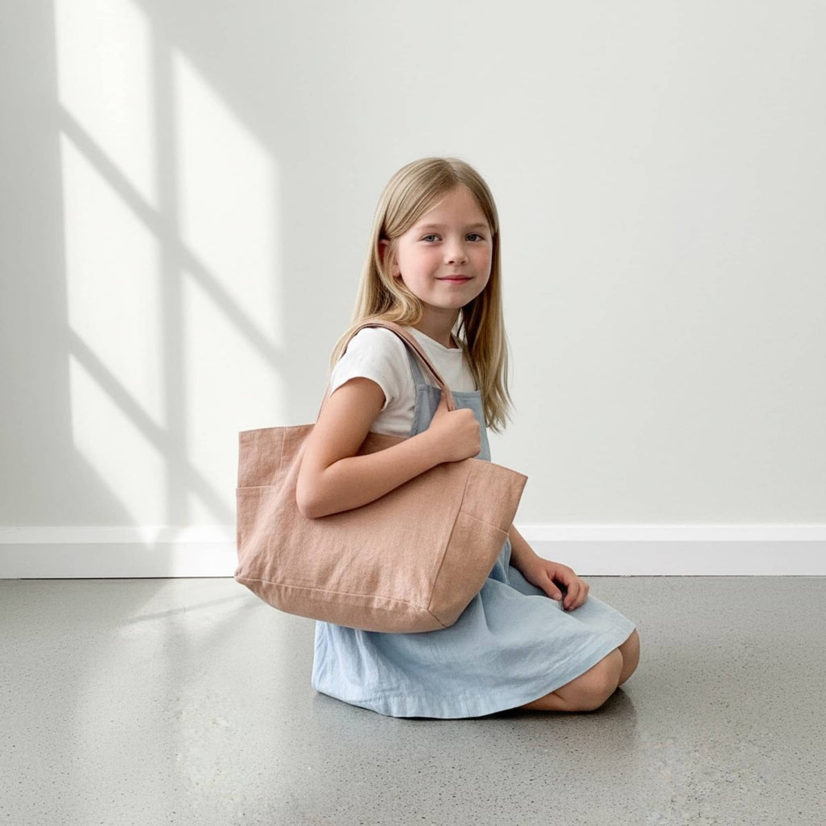 Linen Tote Bag For Kids, Kids Tote Bags
