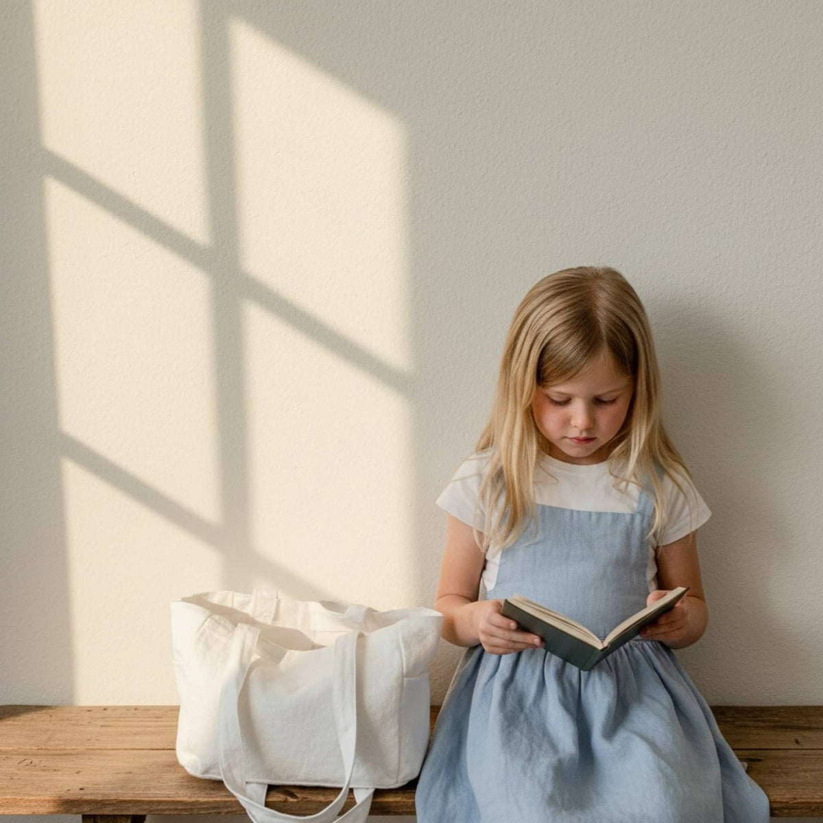 Linen Tote Bag For Kids, Kids Tote Bags