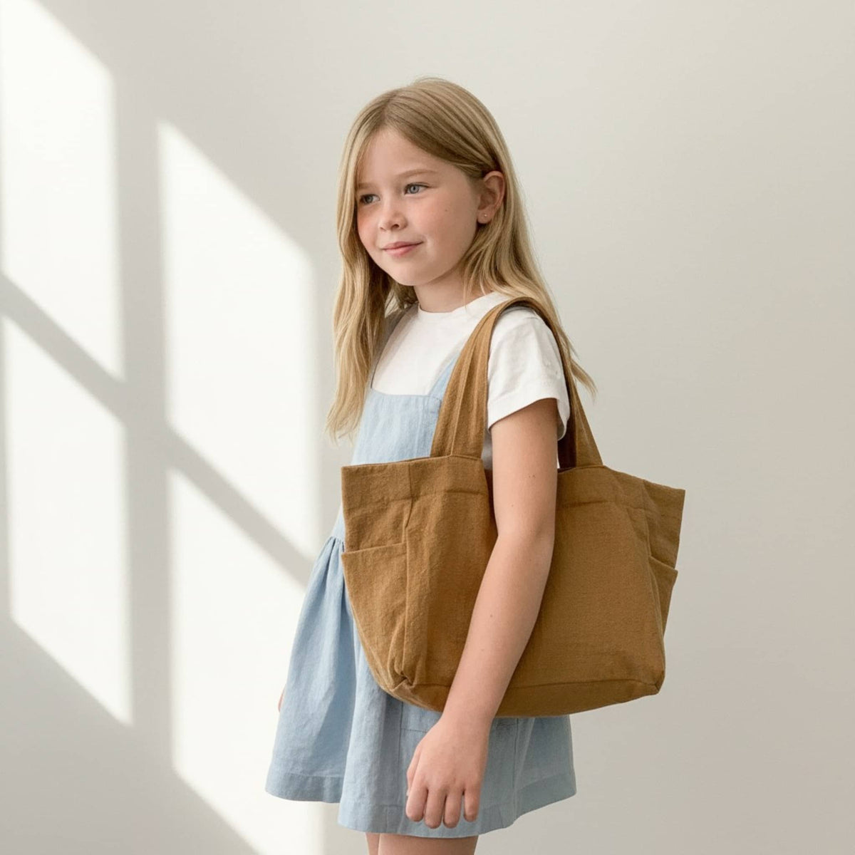 Linen Tote Bag For Kids, Kids Tote Bags