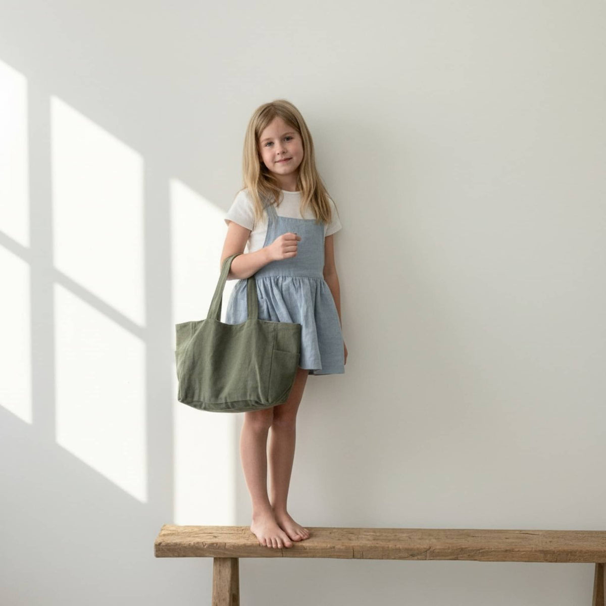 Linen Tote Bag For Kids, Kids Tote Bags