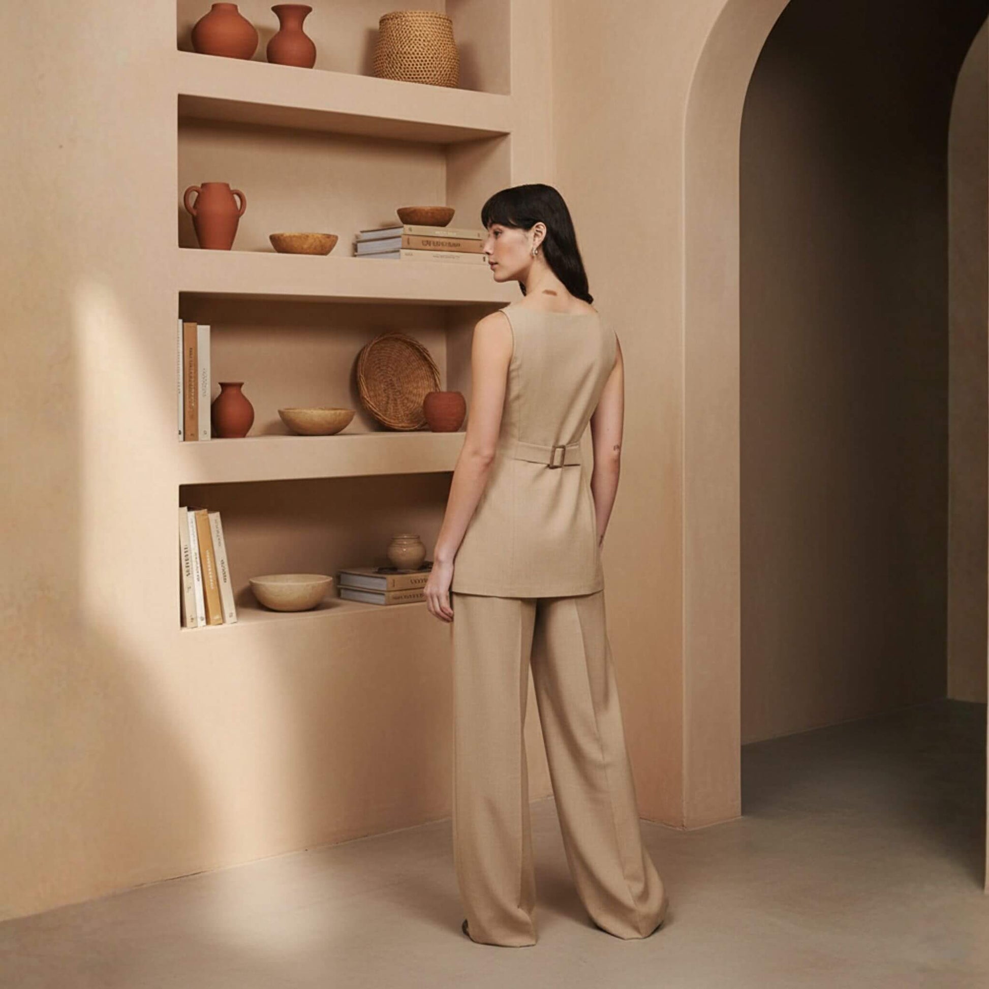 Linen Vest Womens, Sleeveless Linen Vest Top