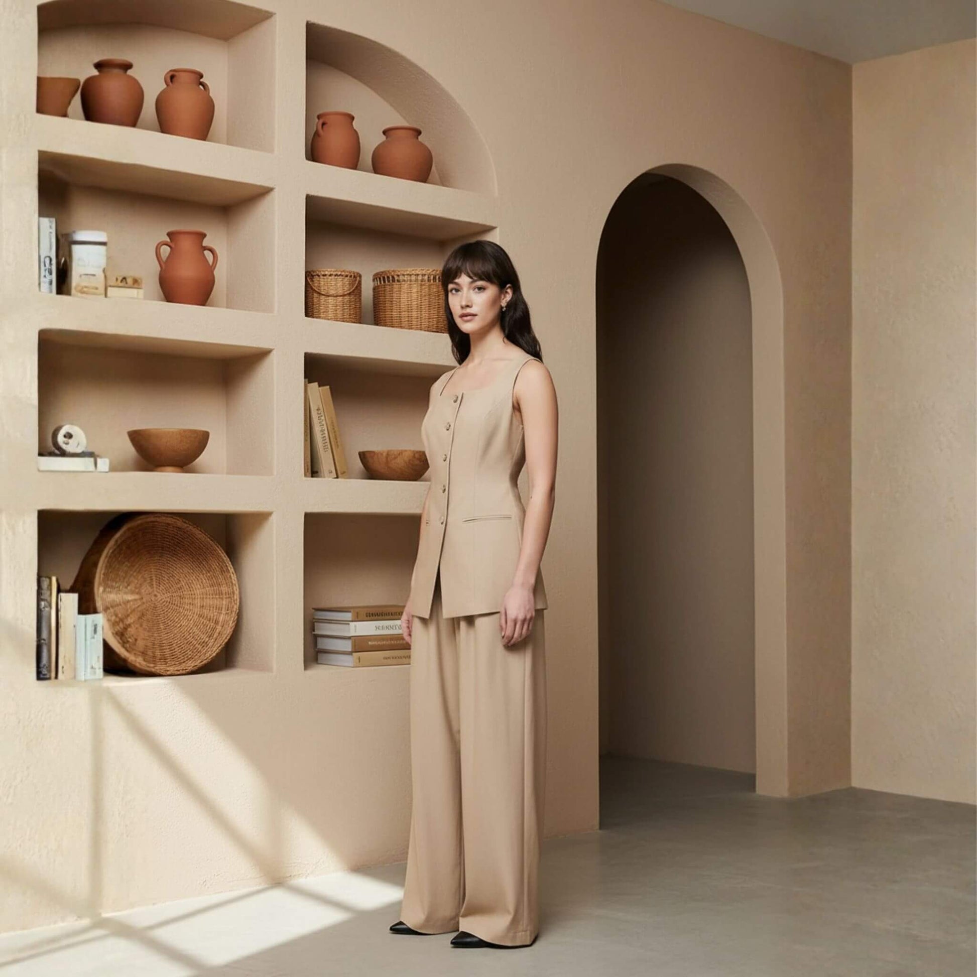 Linen Vest Womens, Sleeveless Linen Vest Top