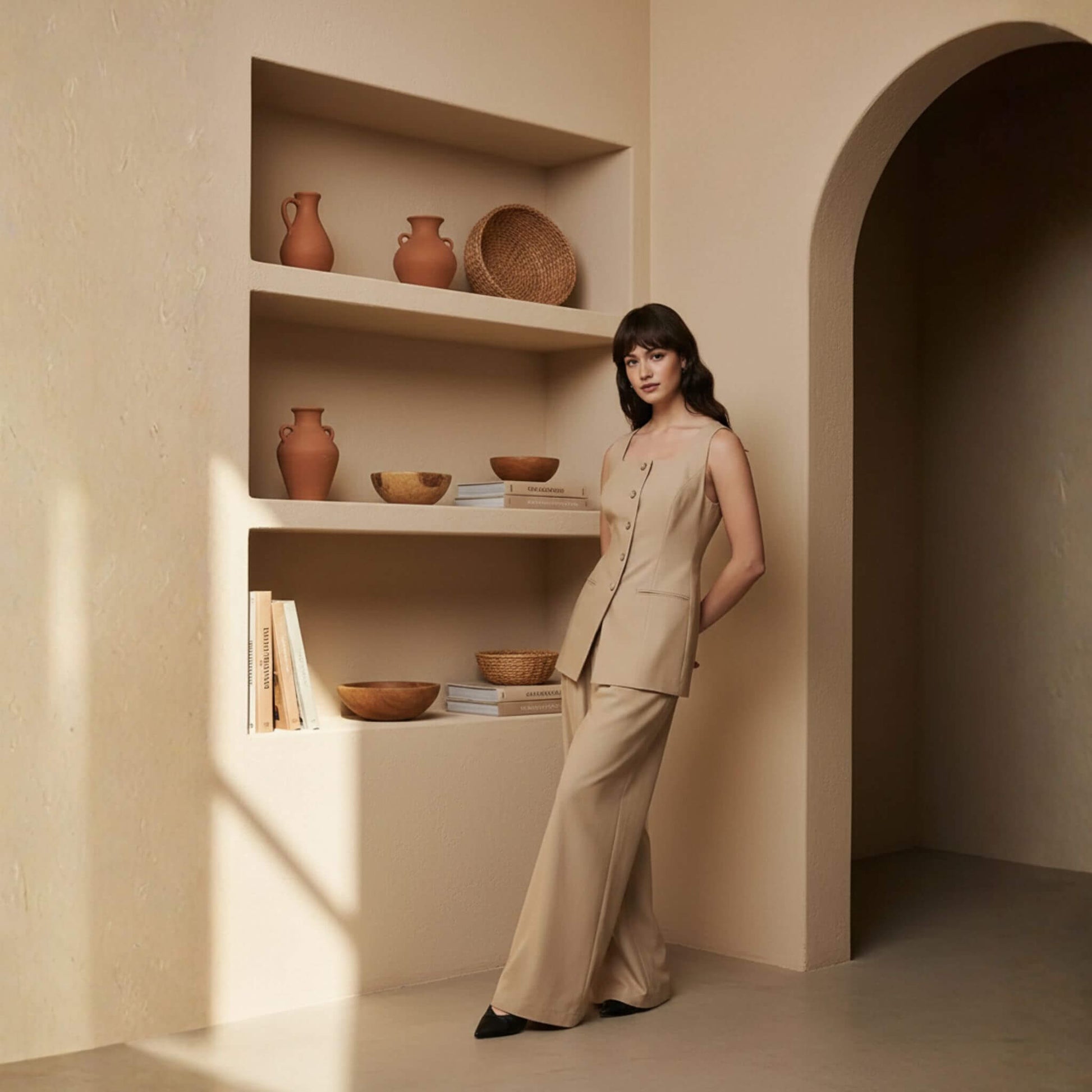 Linen Vest Womens, Sleeveless Linen Vest Top