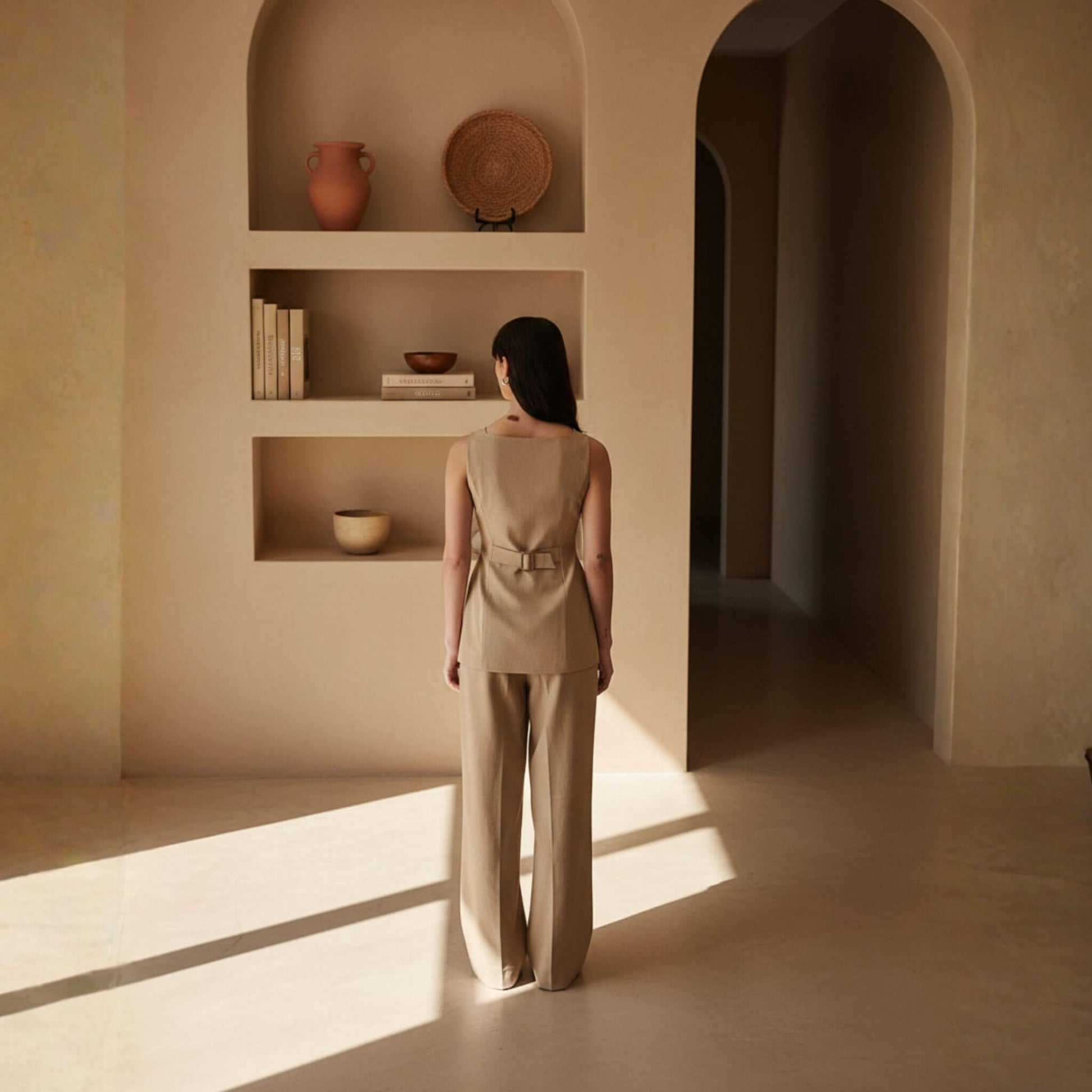 Linen Vest Womens, Sleeveless Linen Vest Top