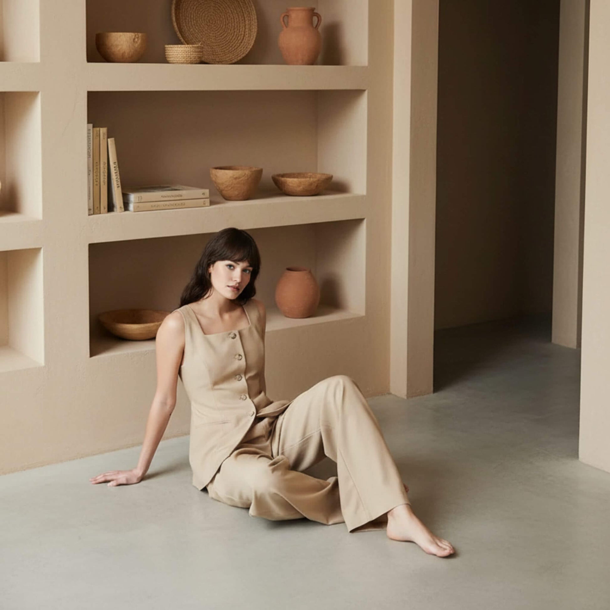 Linen Vest Womens, Sleeveless Linen Vest Top