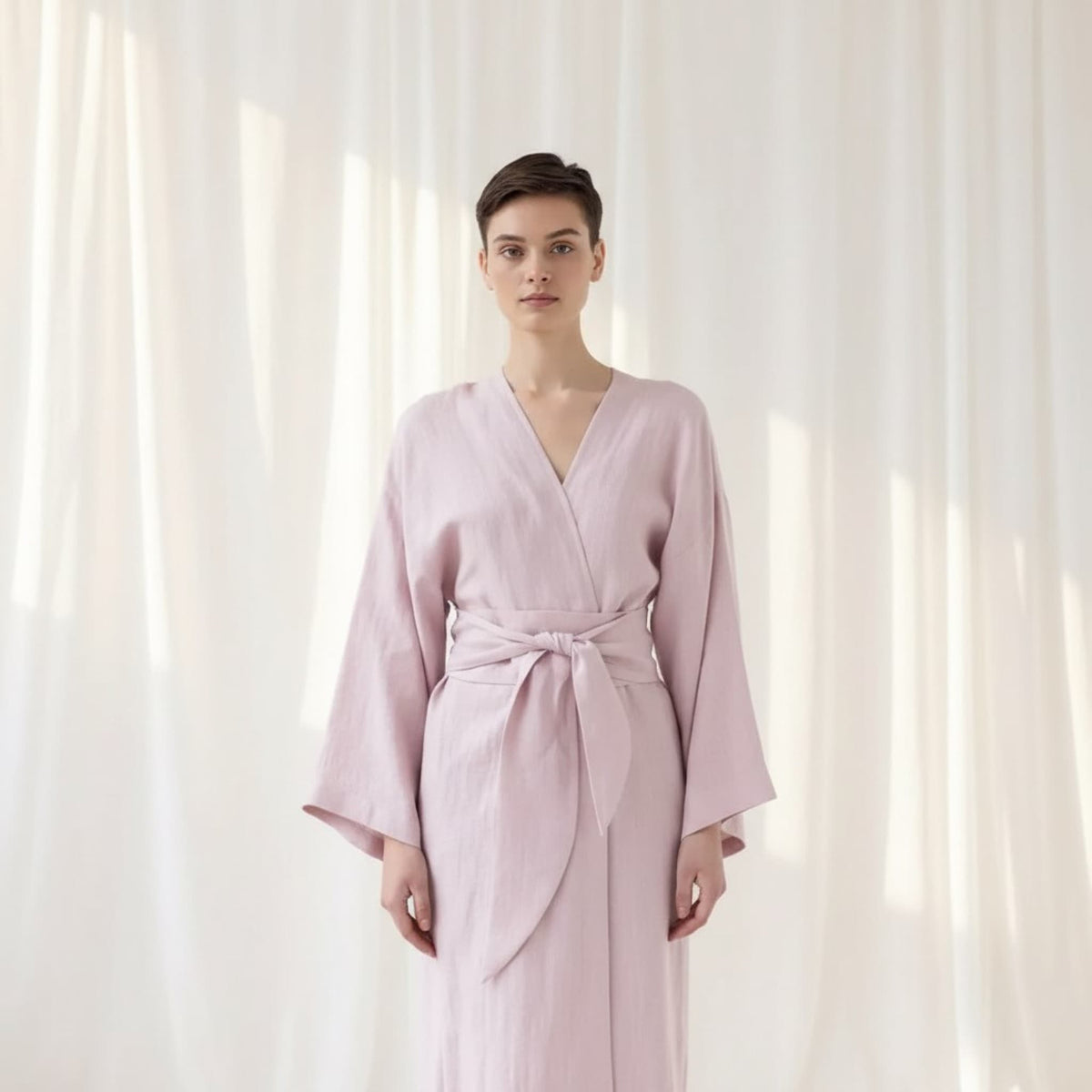 Long Linen Robe, Linen Robe Womens
