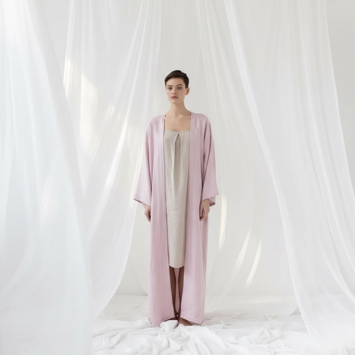 Long Linen Robe, Linen Robe Womens