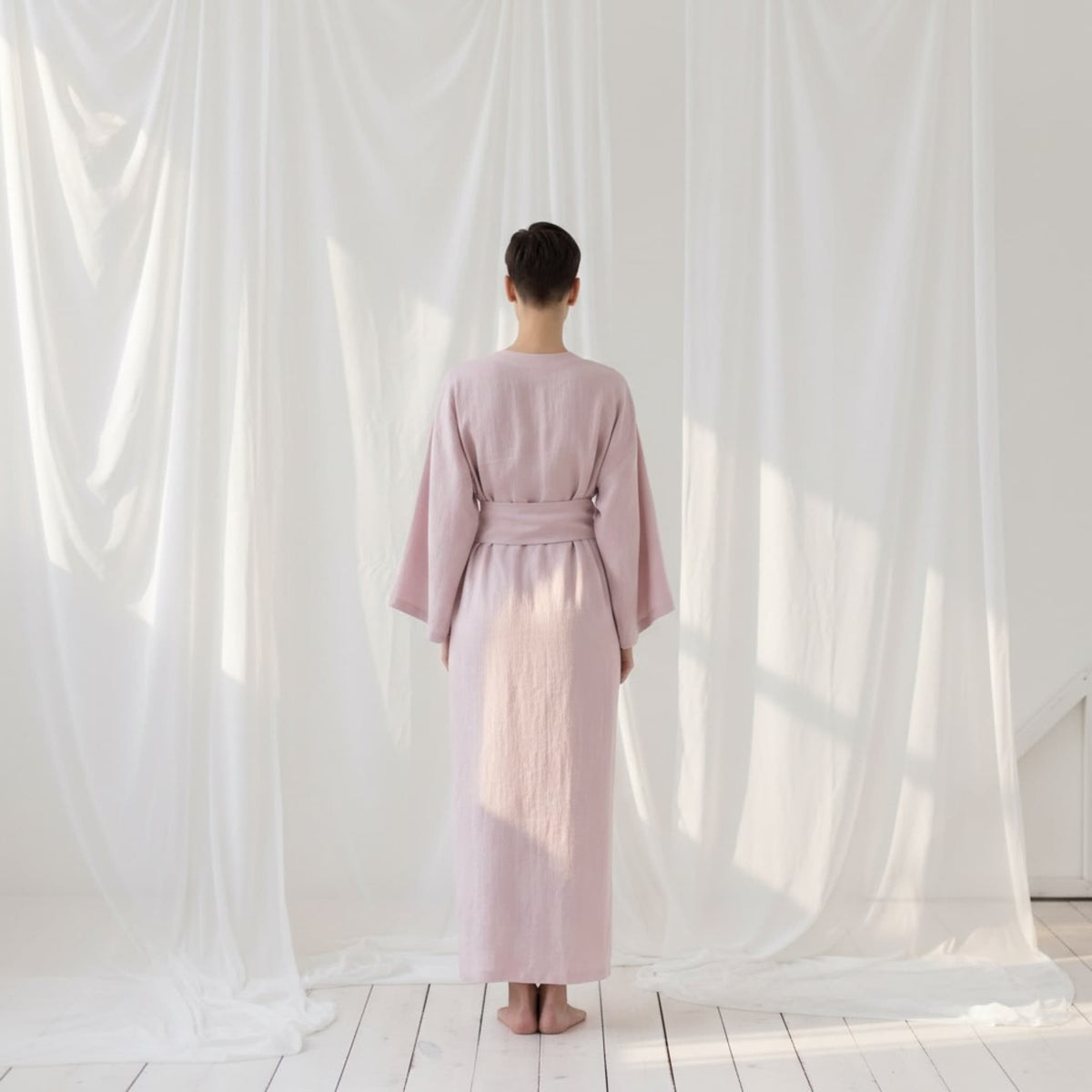 Long Linen Robe, Linen Robe Womens