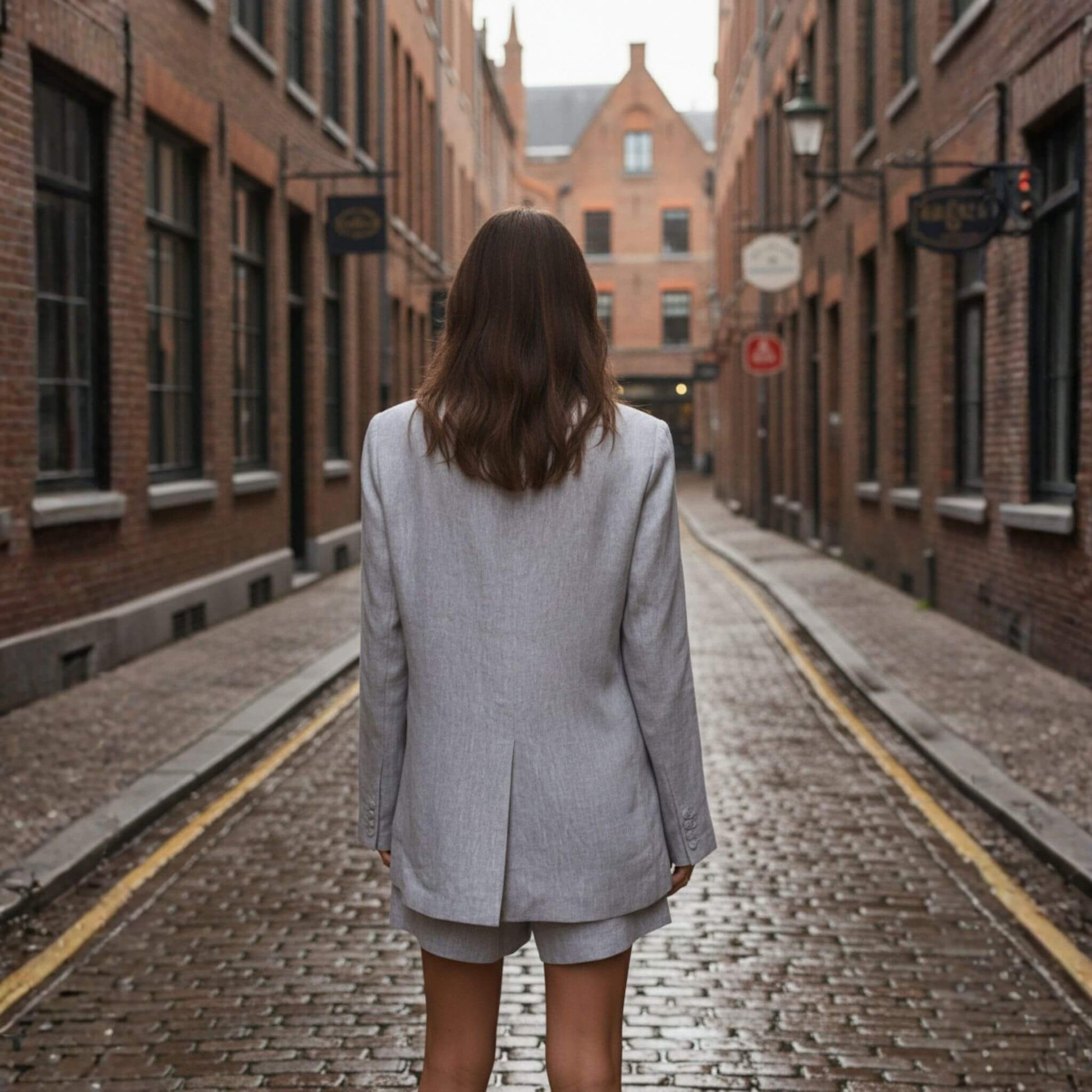 Longline Linen Blazer, Women Linen Blazer