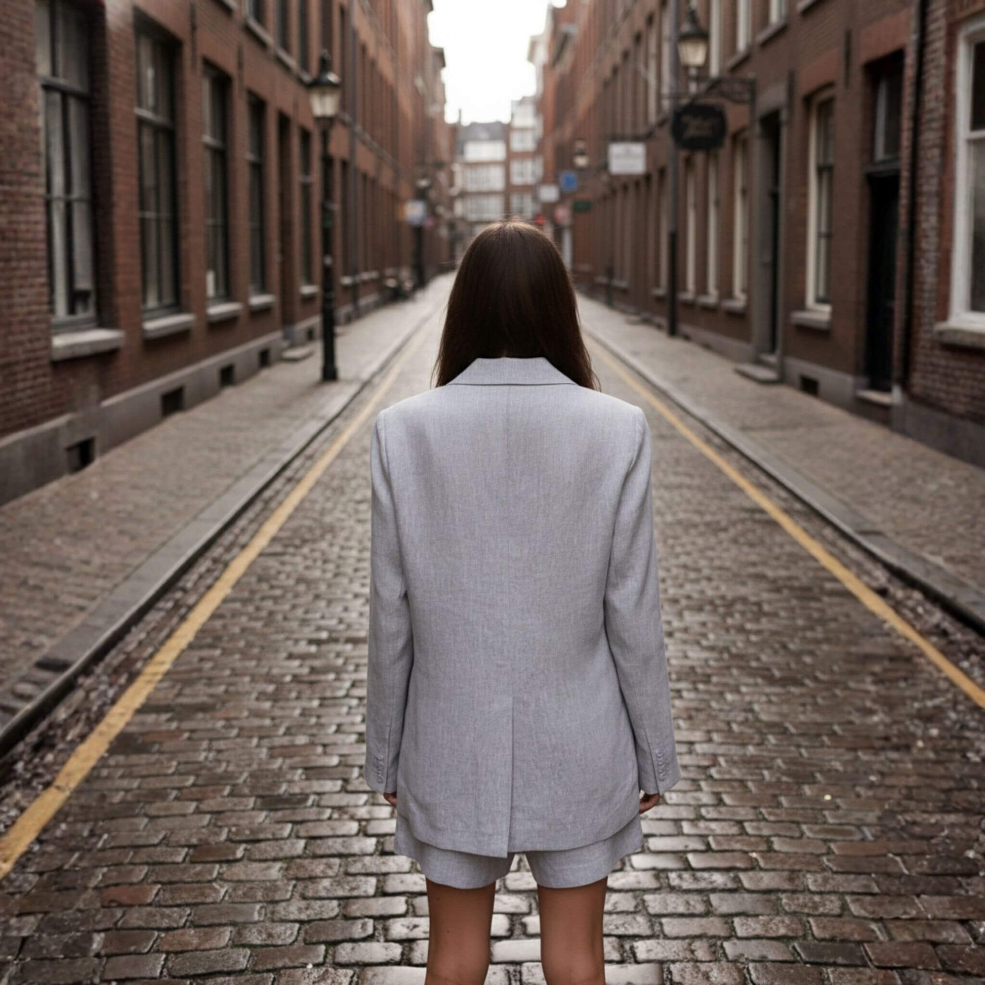 Longline Linen Blazer, Women Linen Blazer