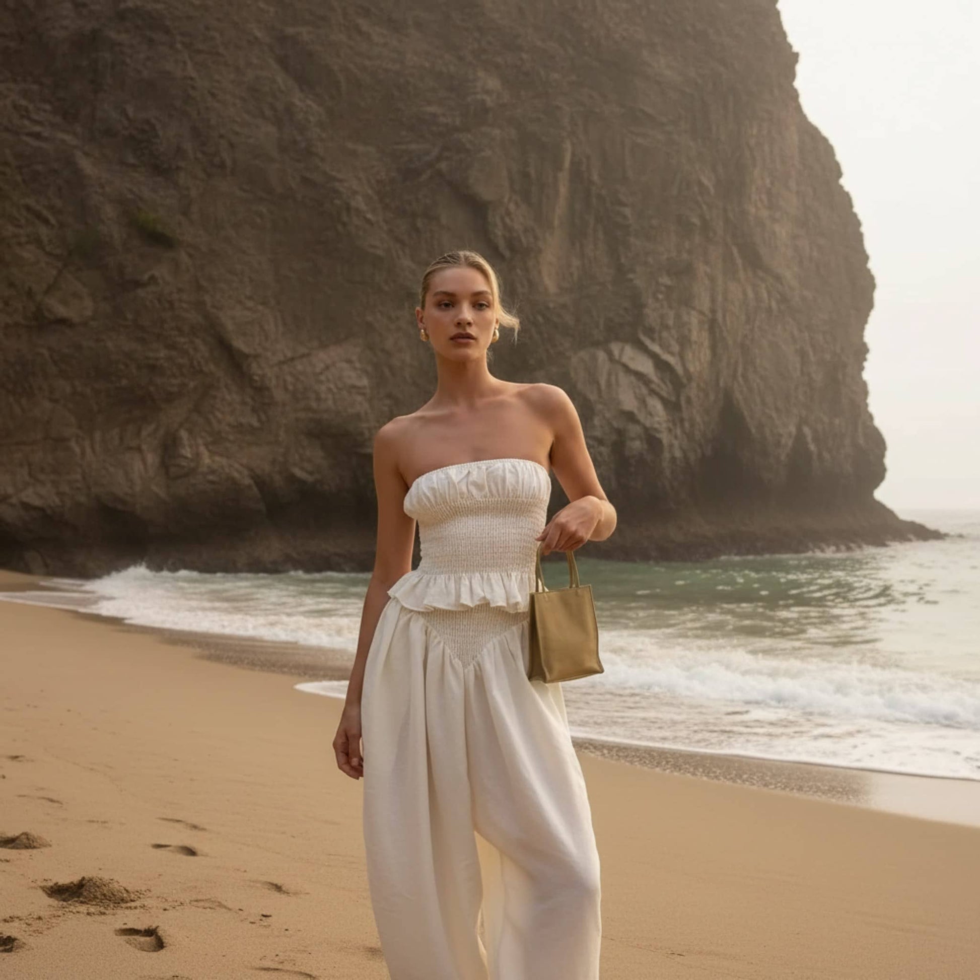 Loose Linen Pants, Linen Wide Leg Pants