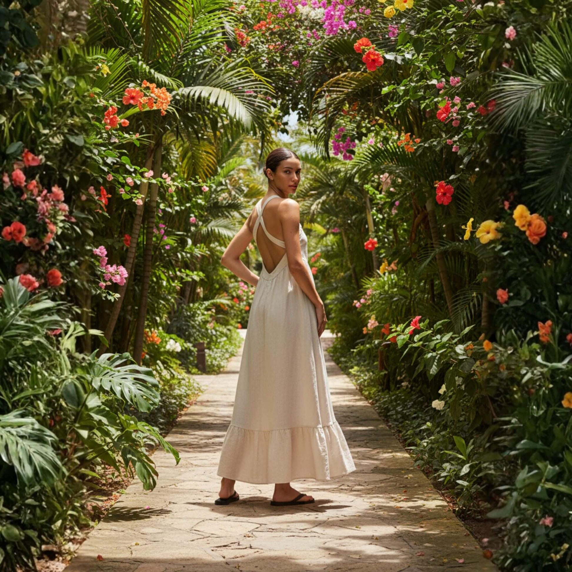 Open Back Maxi Dress, Halter Neck Maxi Dress