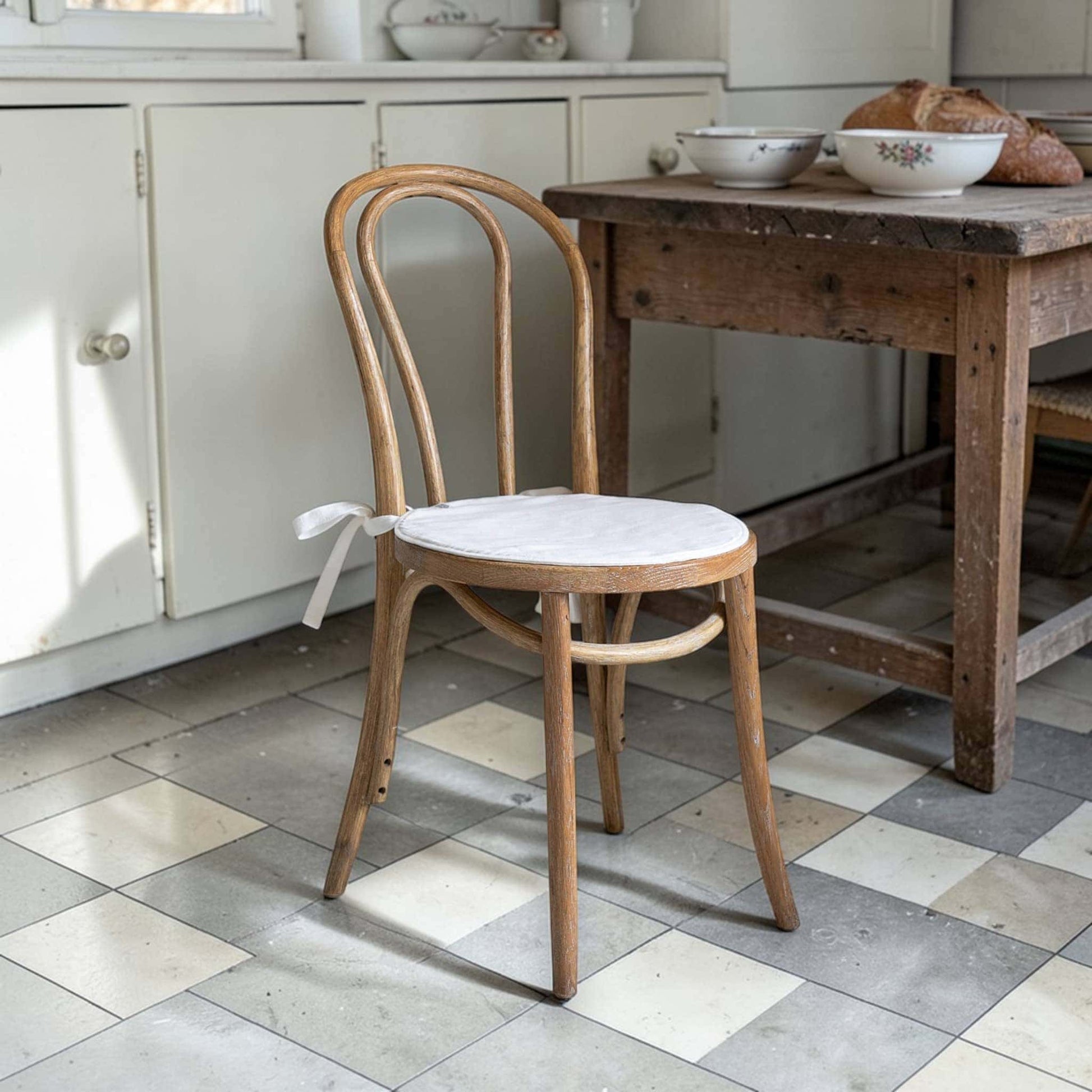 Round Linen Chair Covers, Linen Chair Slipcover